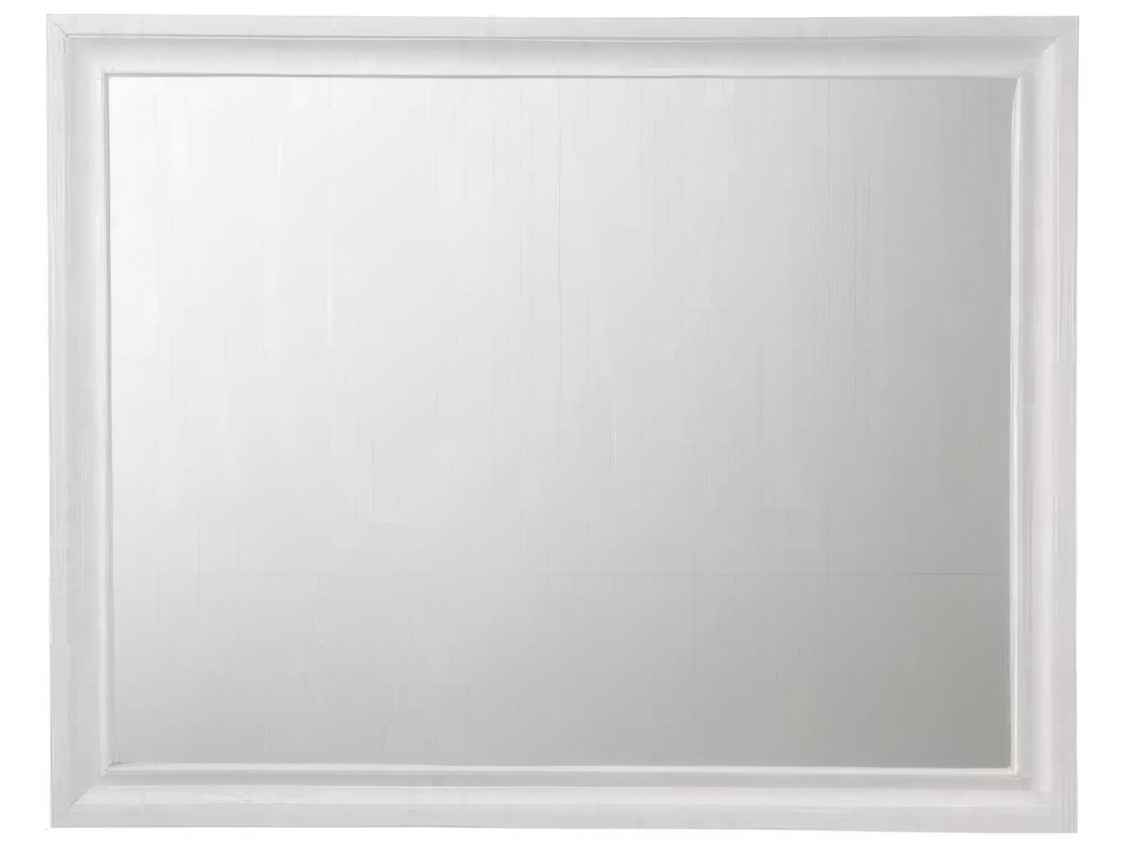 Naima White Rectangular Wall Mirror