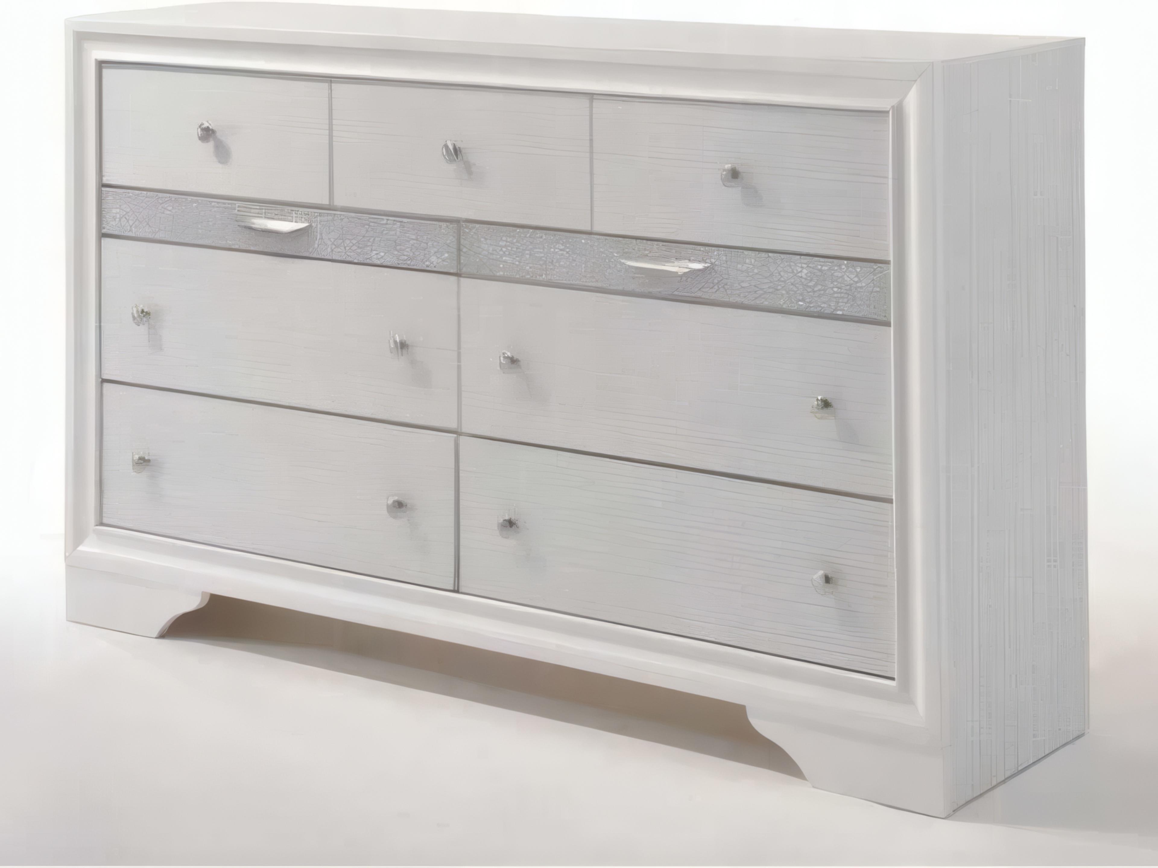 Naima Rubberwood Double Dresser