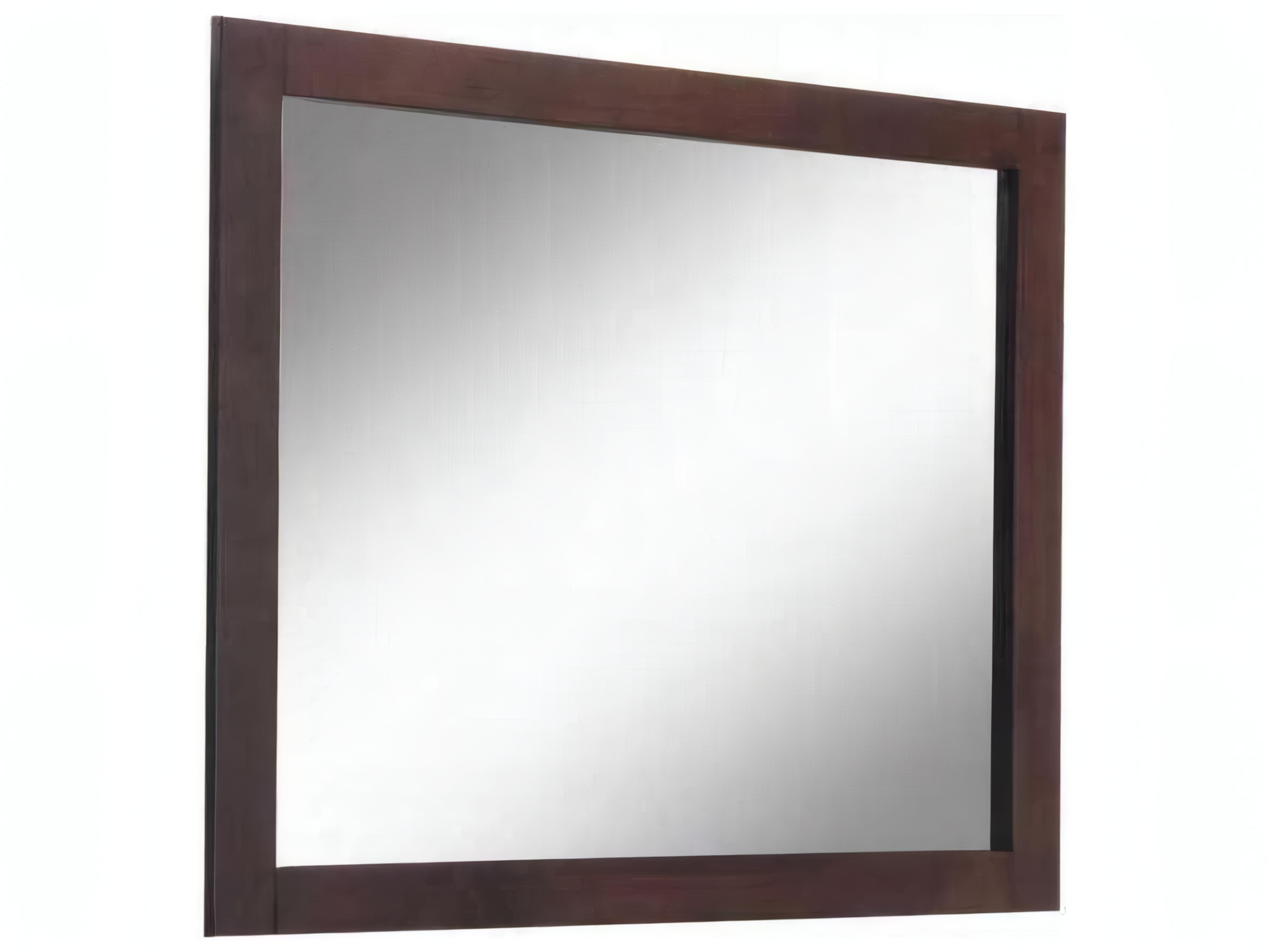 Oberreit Walnut Rectangular Wall Mirror