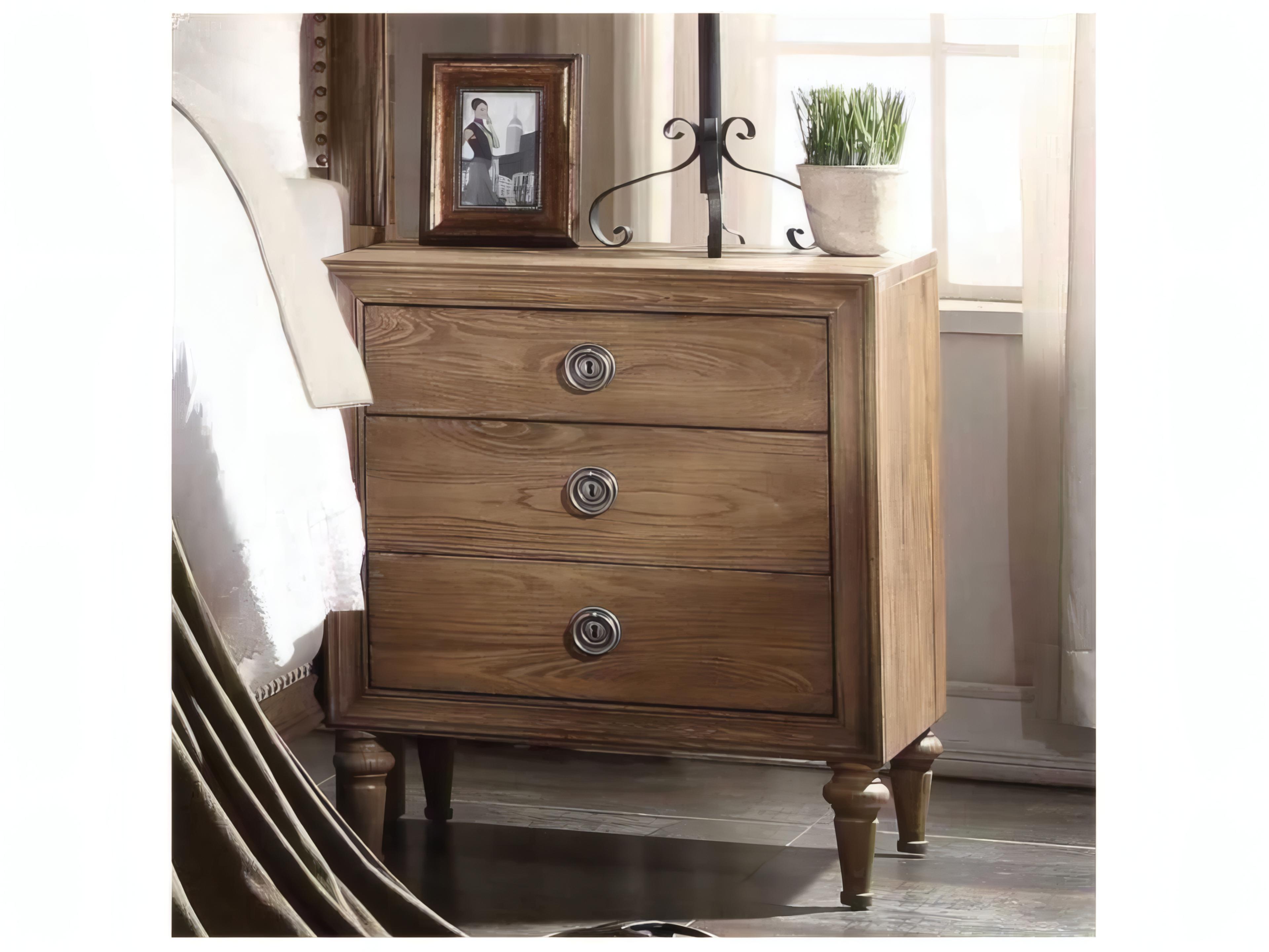 Acme Furniture 3-Drawers Natural Nightstand