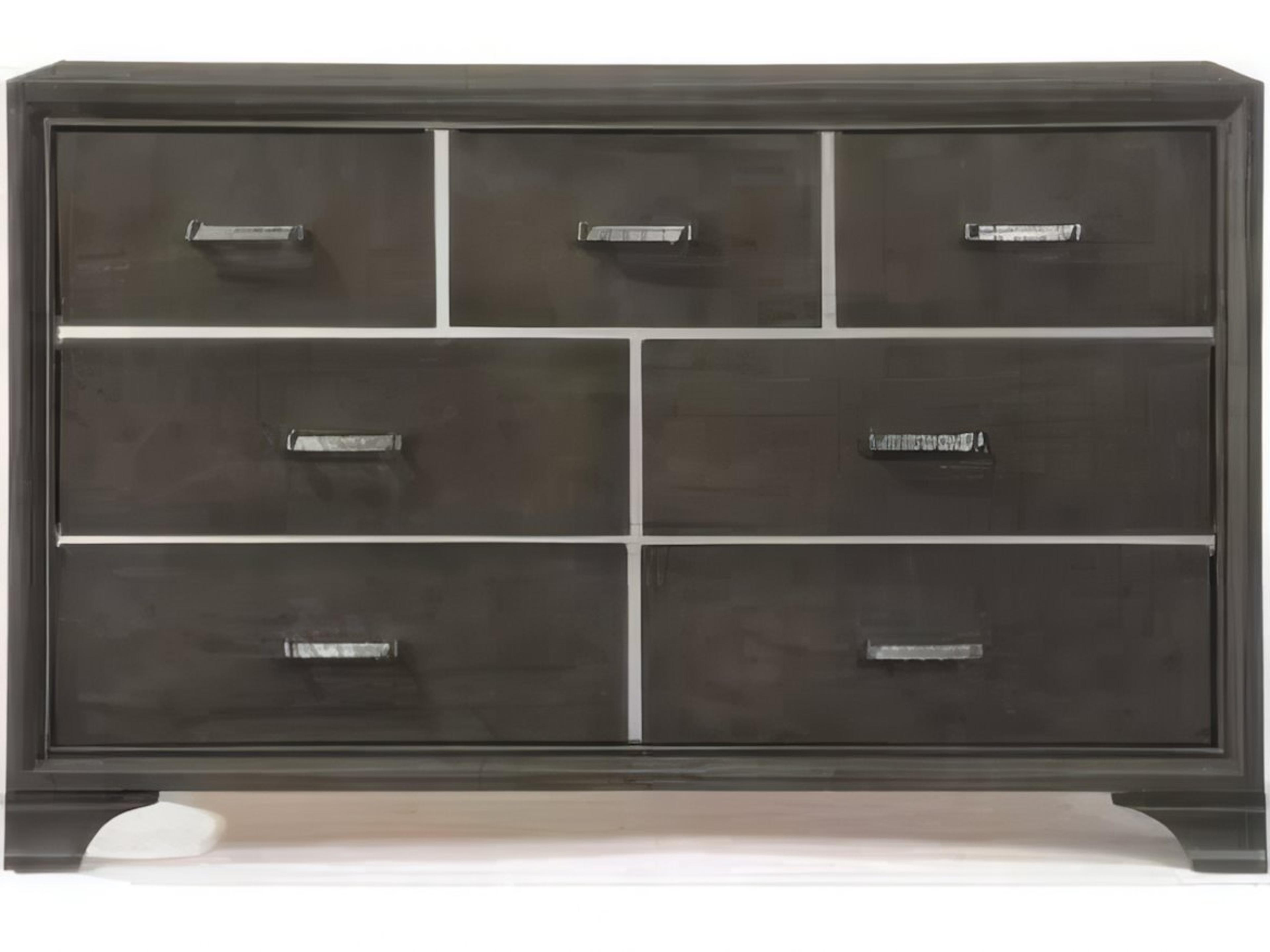 Carine Ii 7-Drawers Rubberwood Double Dresser