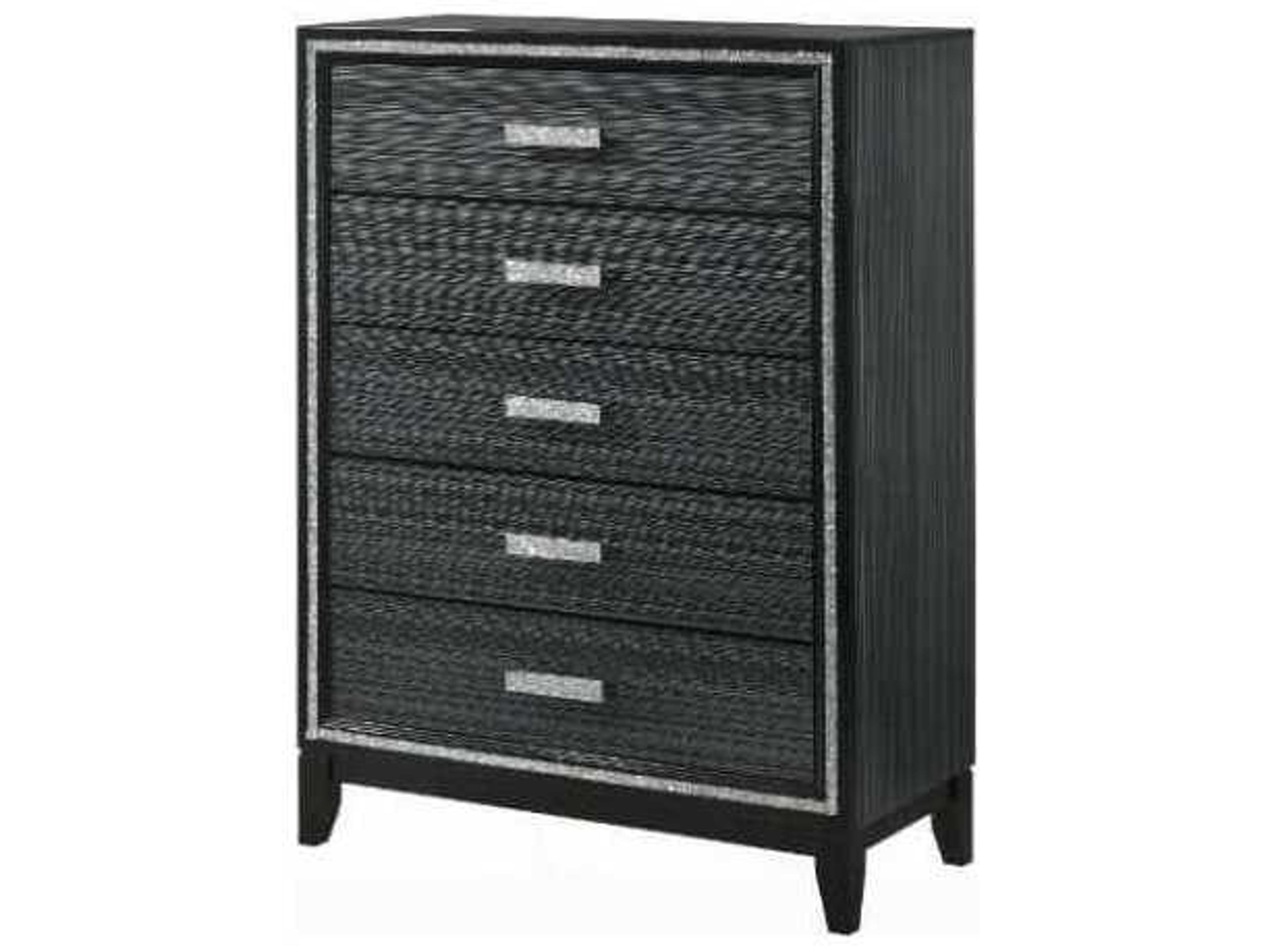 Haiden Weathered Black Plywood Accent Chest