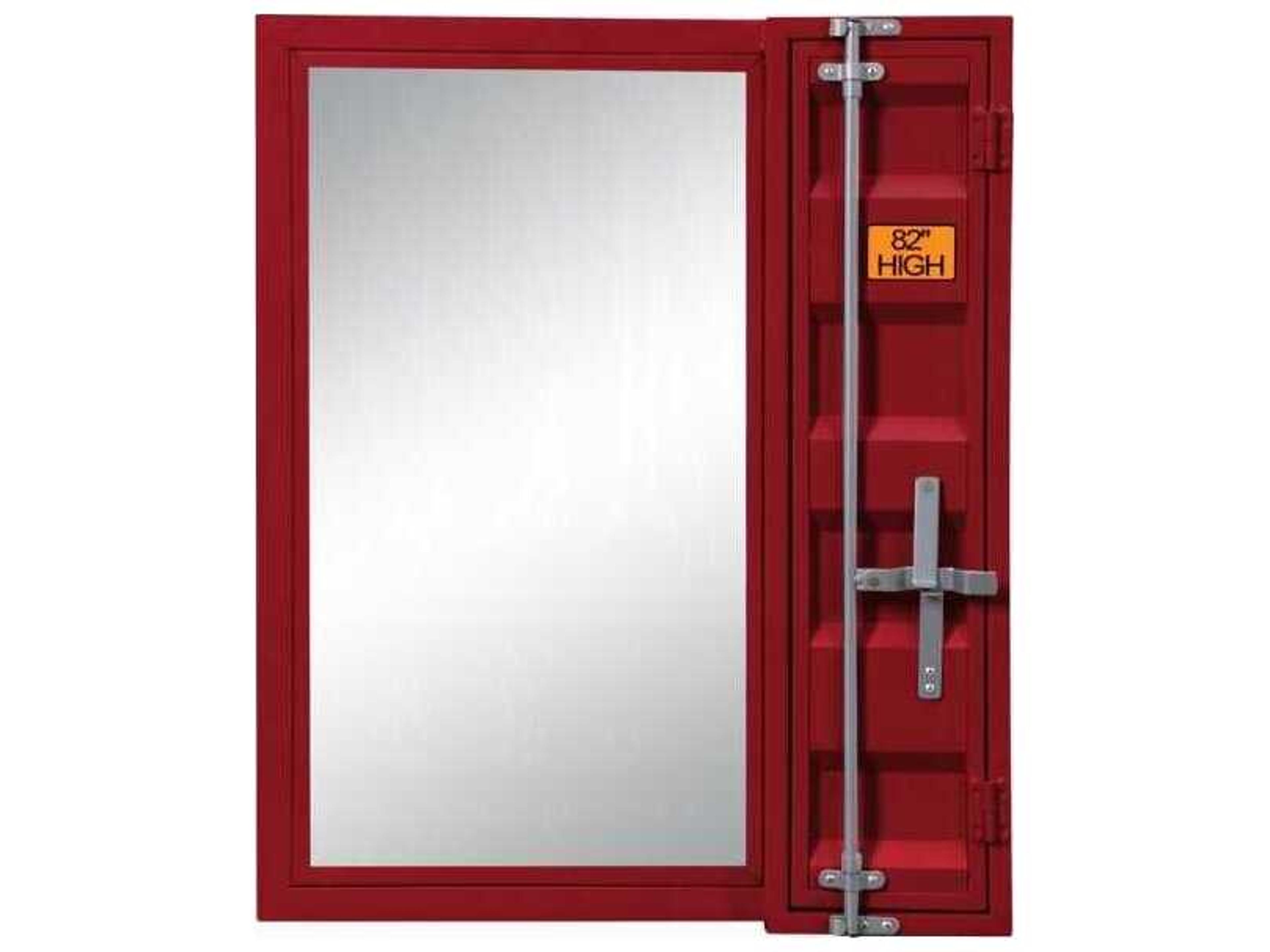 Cargo Red Reactangular Vanity Mirror