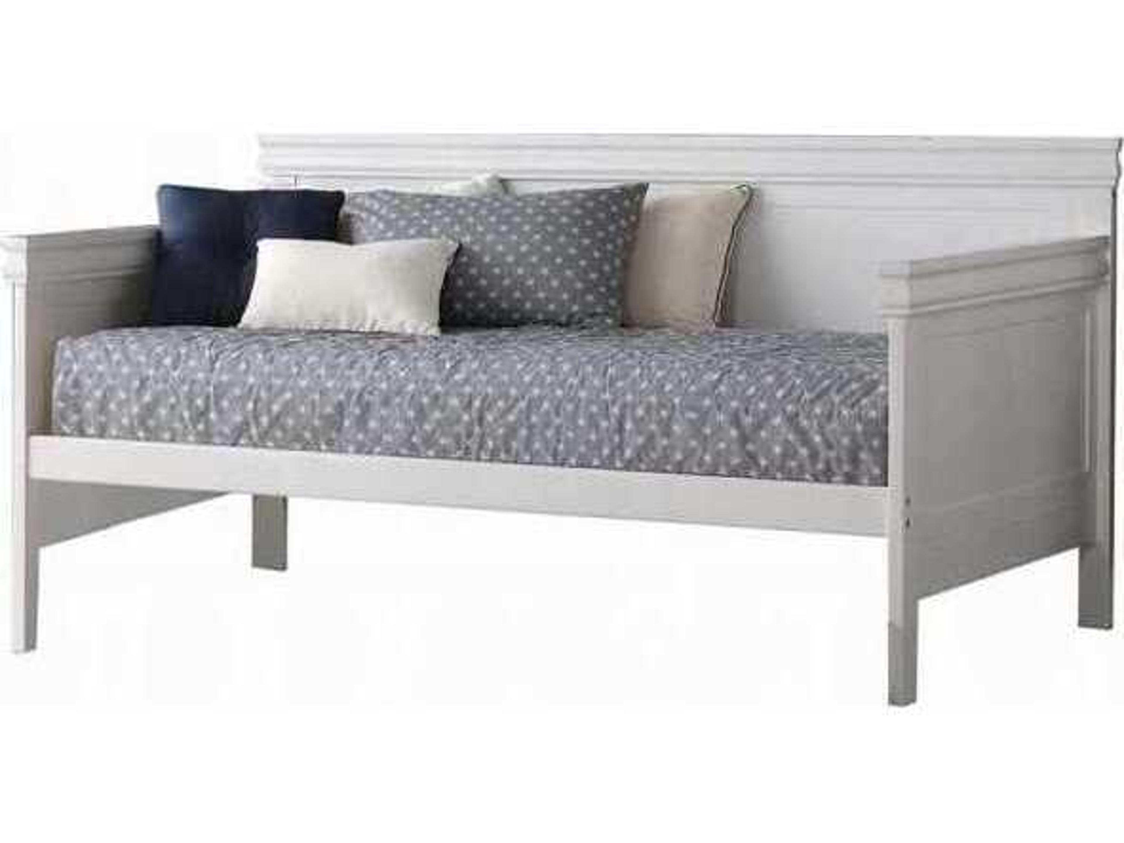 Bailee White Pine Wood Twin Daybed Bed