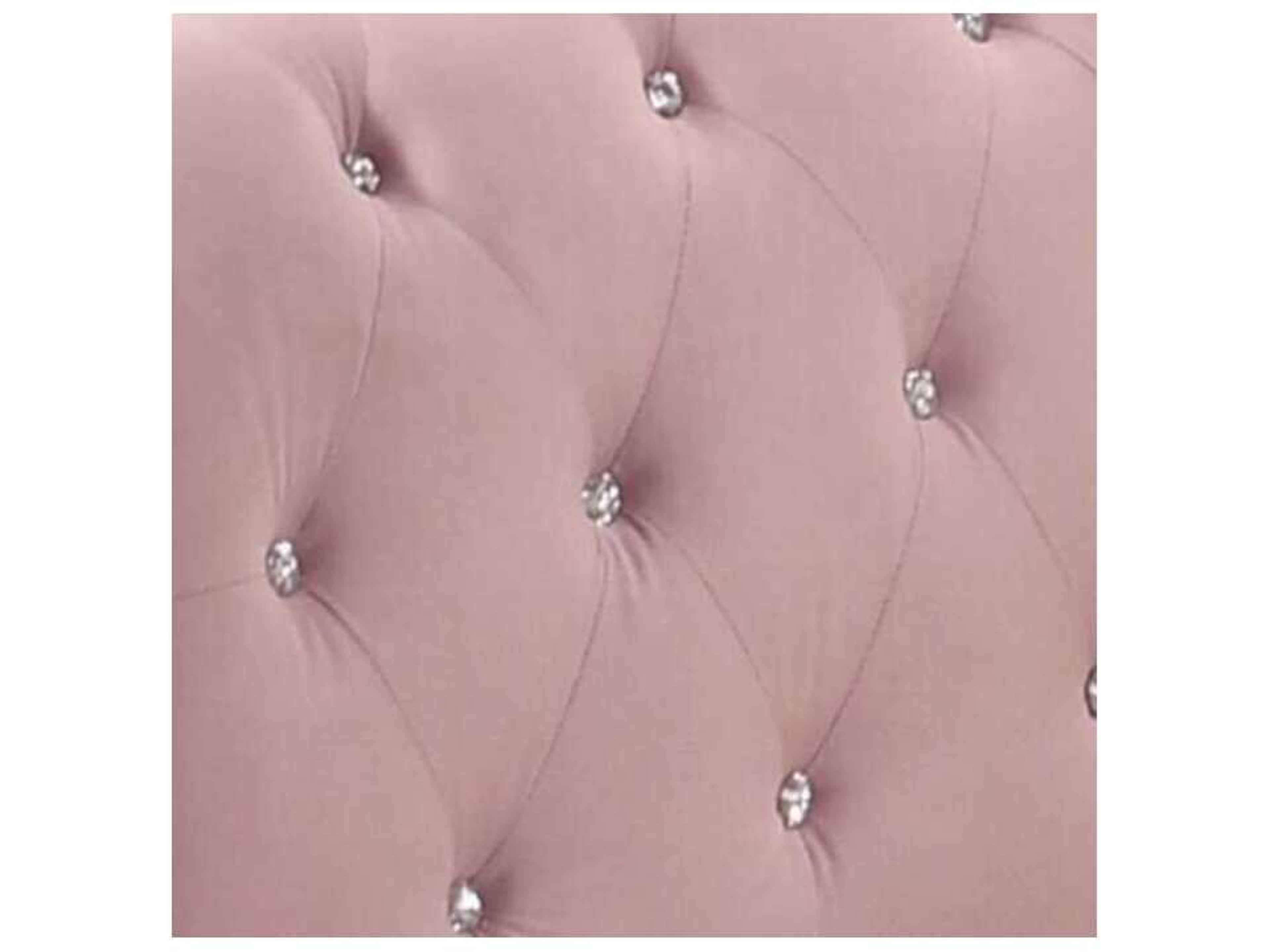 Acme Furniture Adkins Pink Velvet Poplar Wood Upholstered Twin Daybed Bed