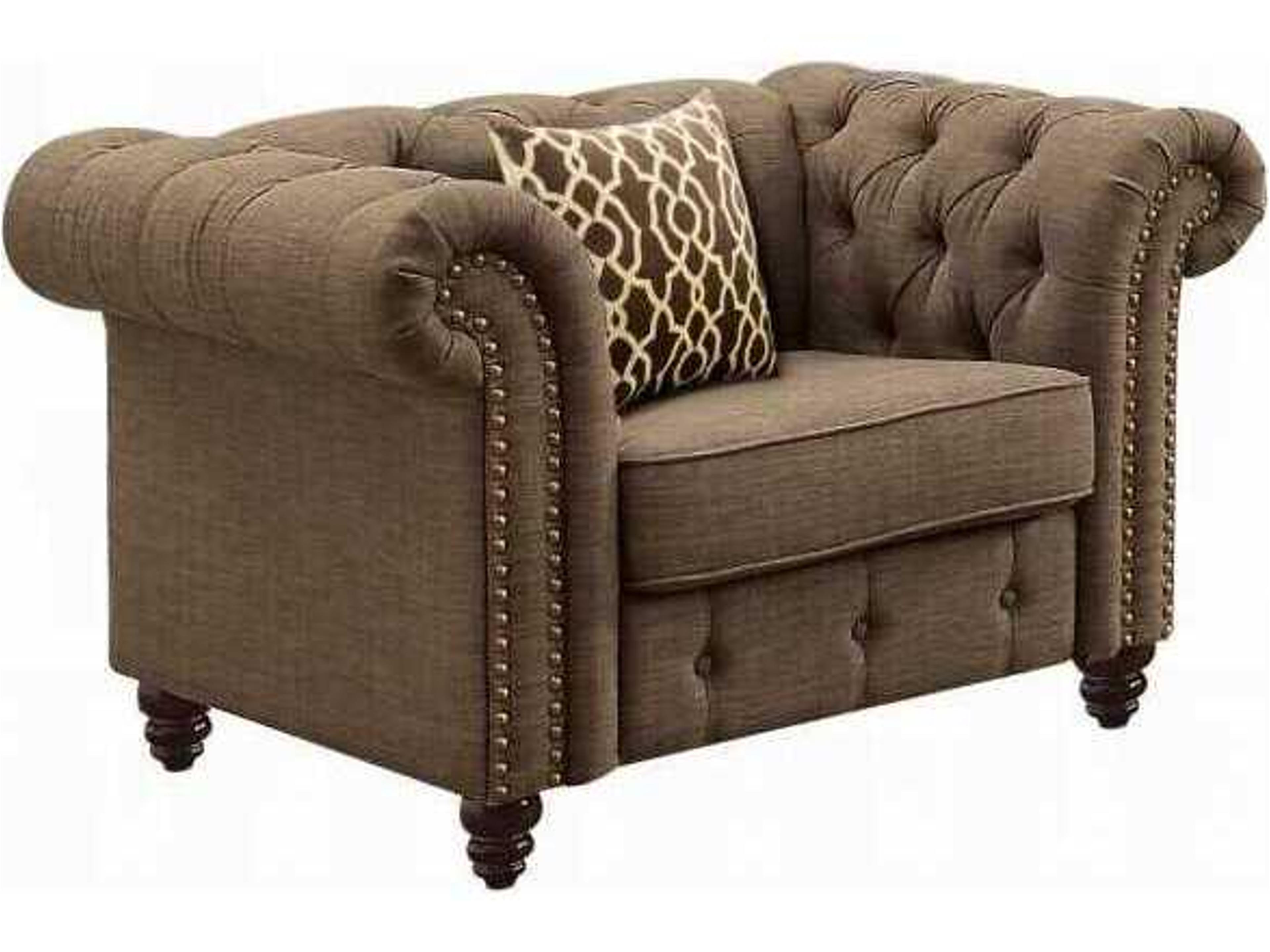 Aurelia Brown Accent Chair