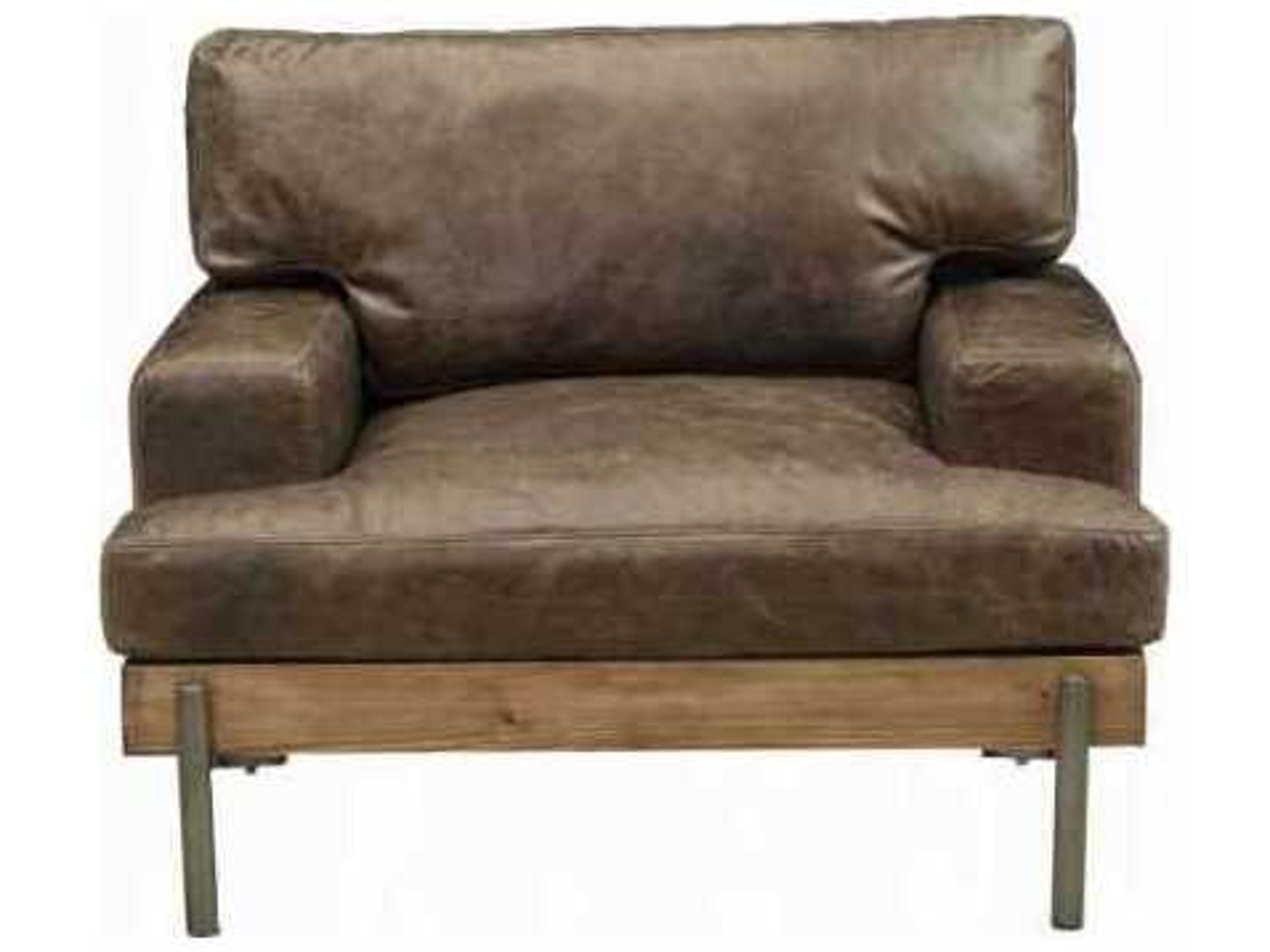 Acme Furniture Silchester Brown Leather Accent Chair