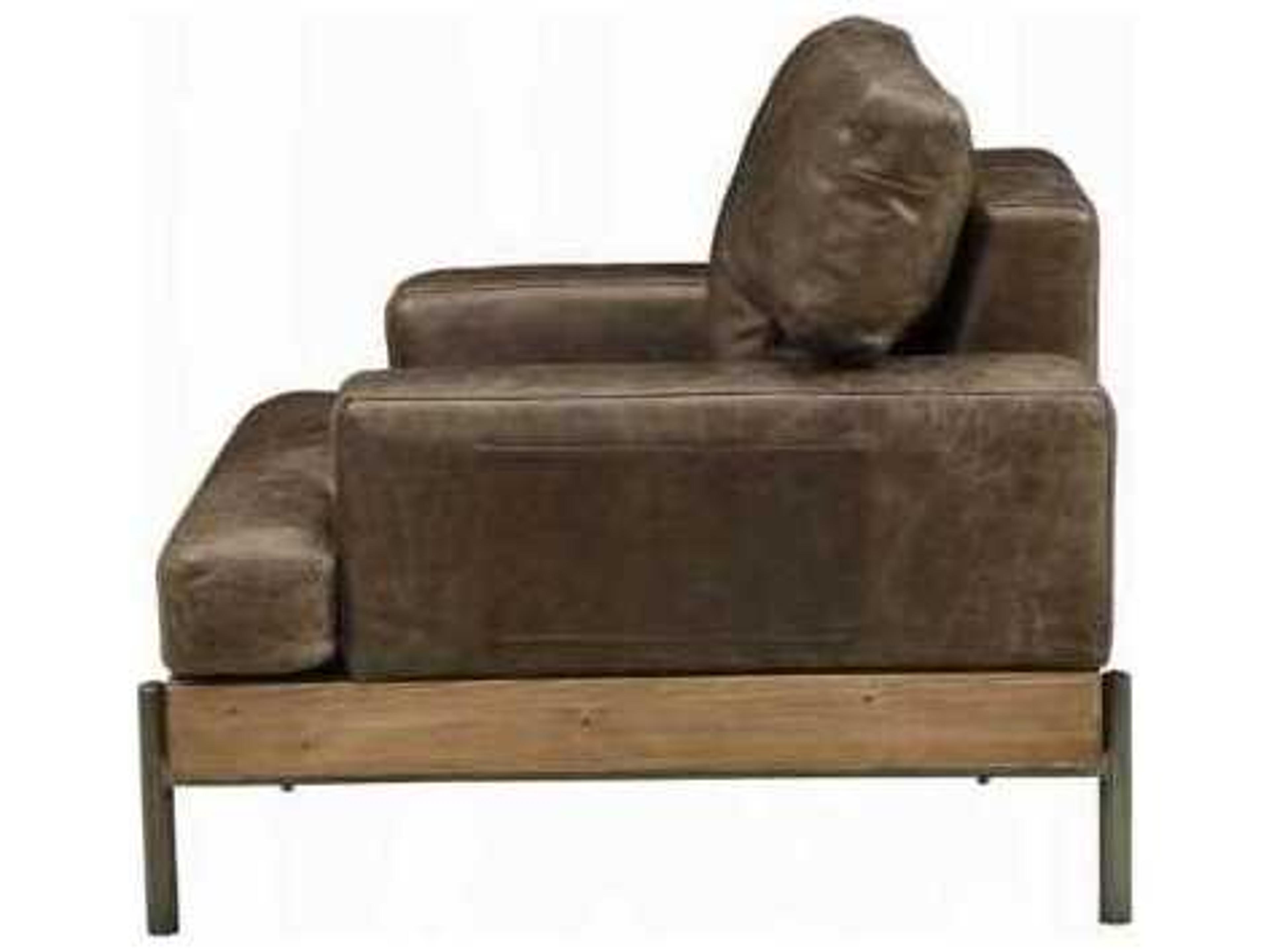 Acme Furniture Silchester Brown Leather Accent Chair