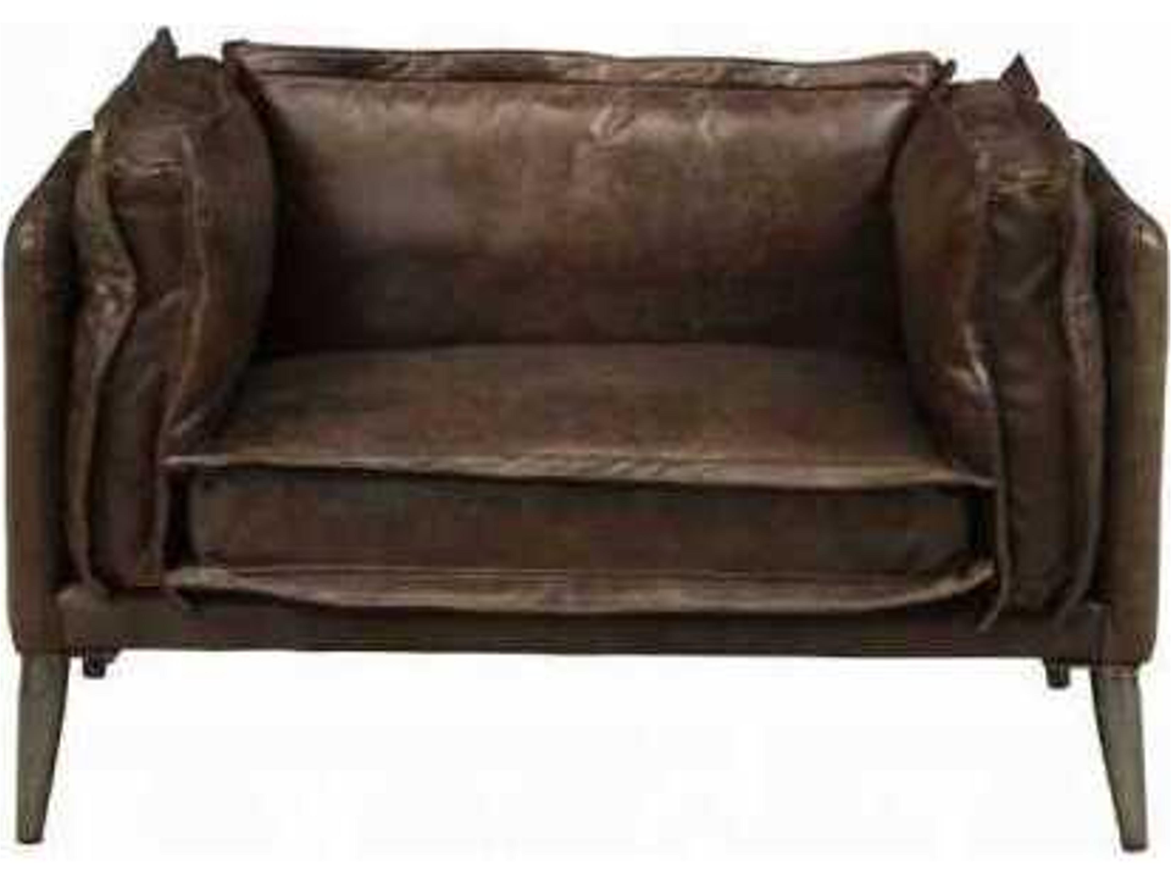 Acme Furniture Porchester Brown Leather Accent Chair