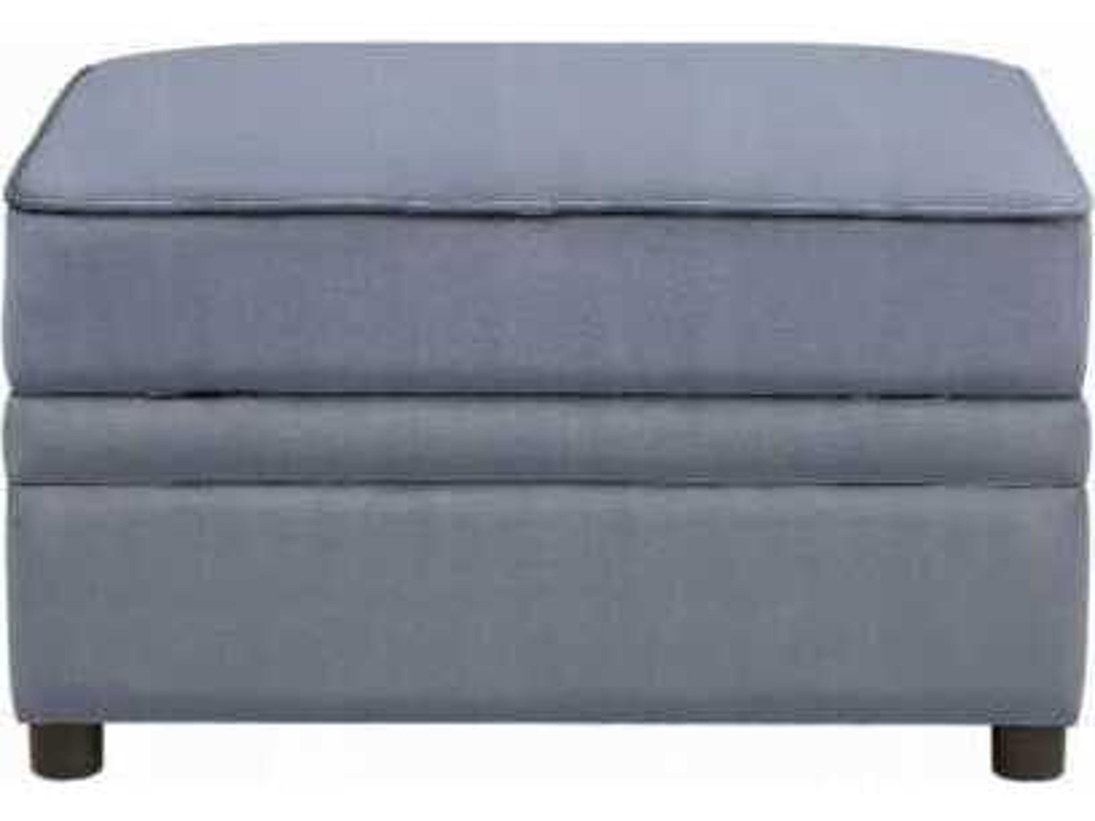 Acme Furniture Gray Velvet Upholstered Ottoman