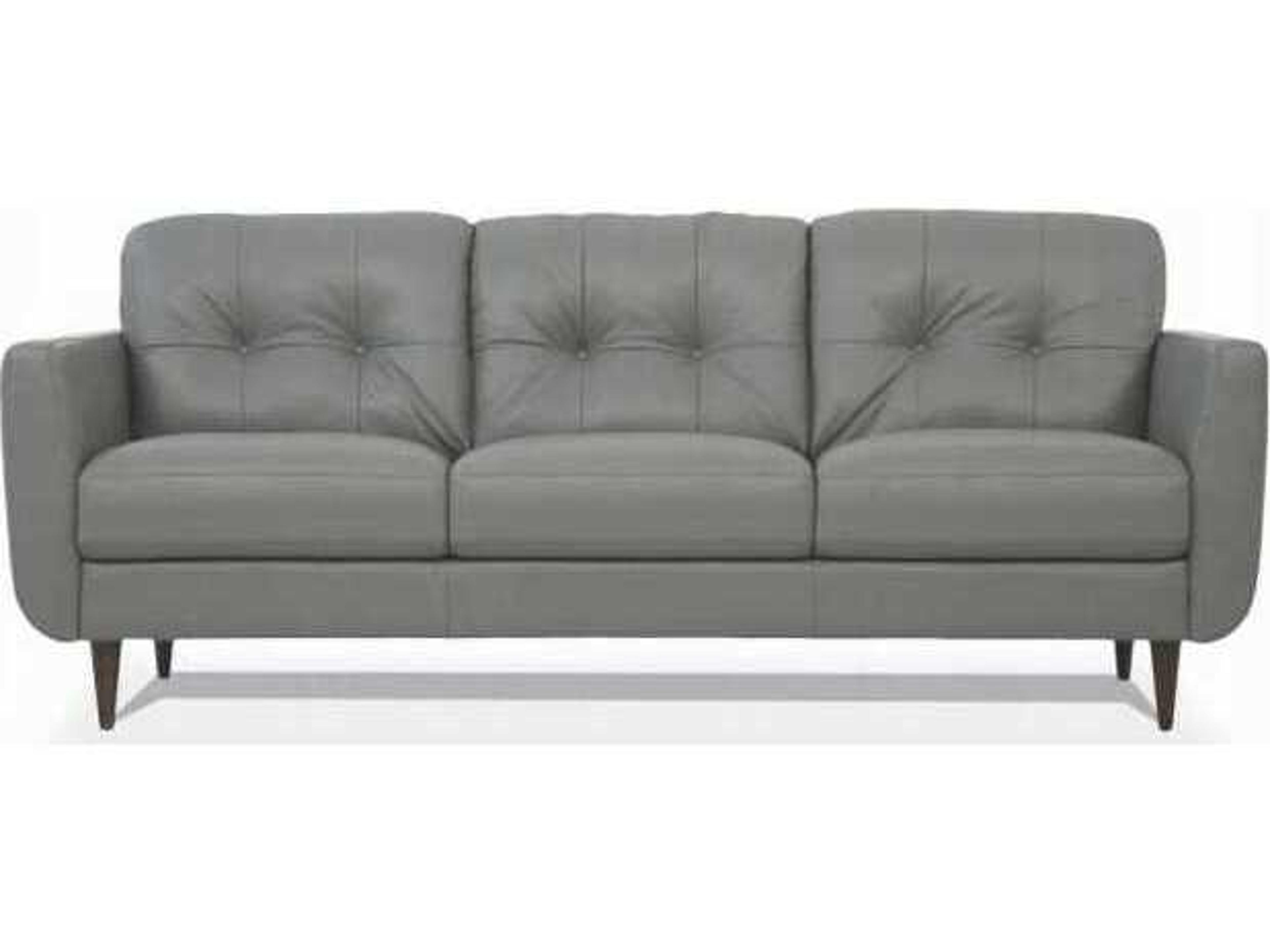 Acme Furniture Radwan Pesto Green Leather Sofa
