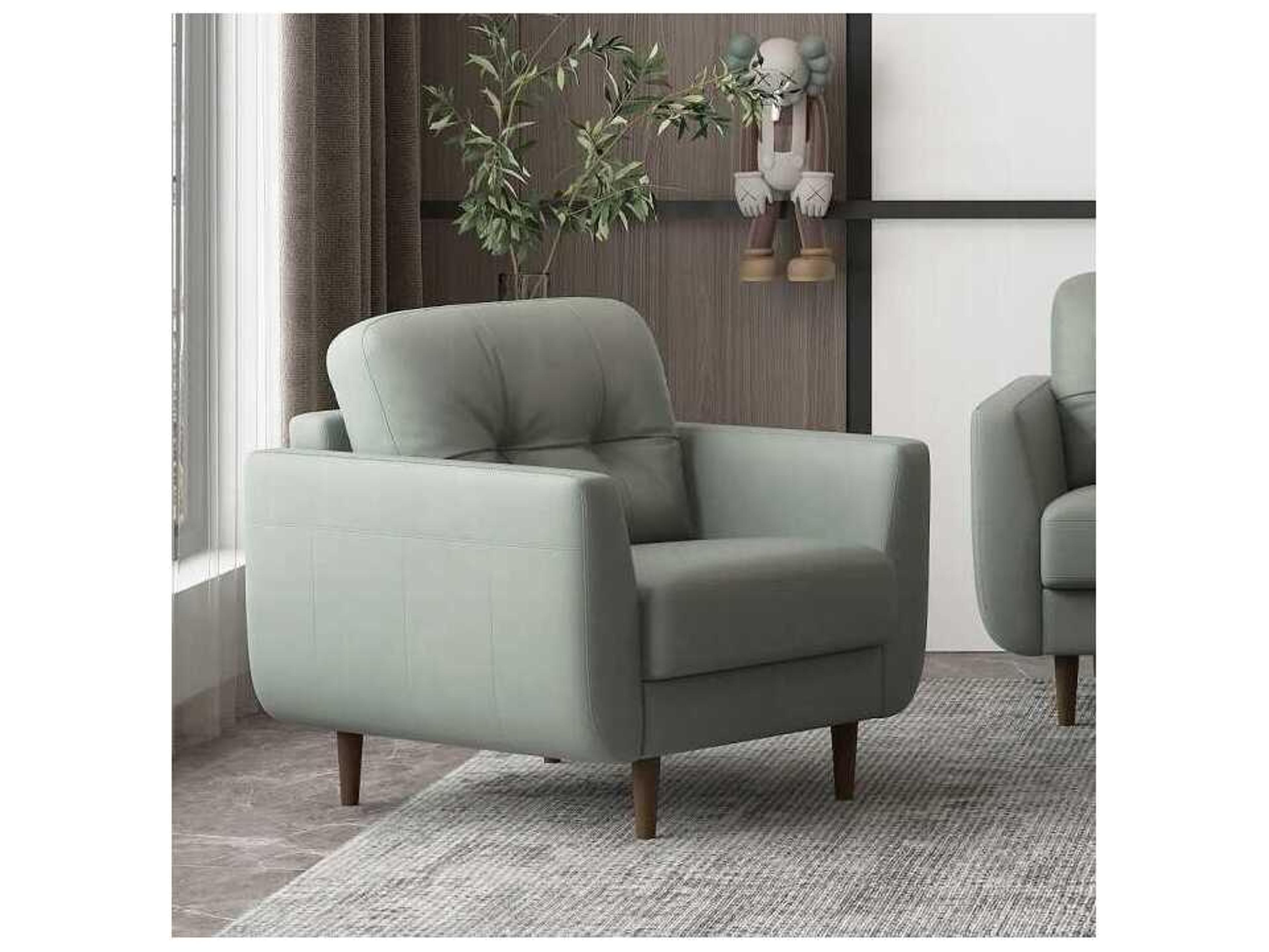 Acme Furniture Radwan Green Leather Club Chair