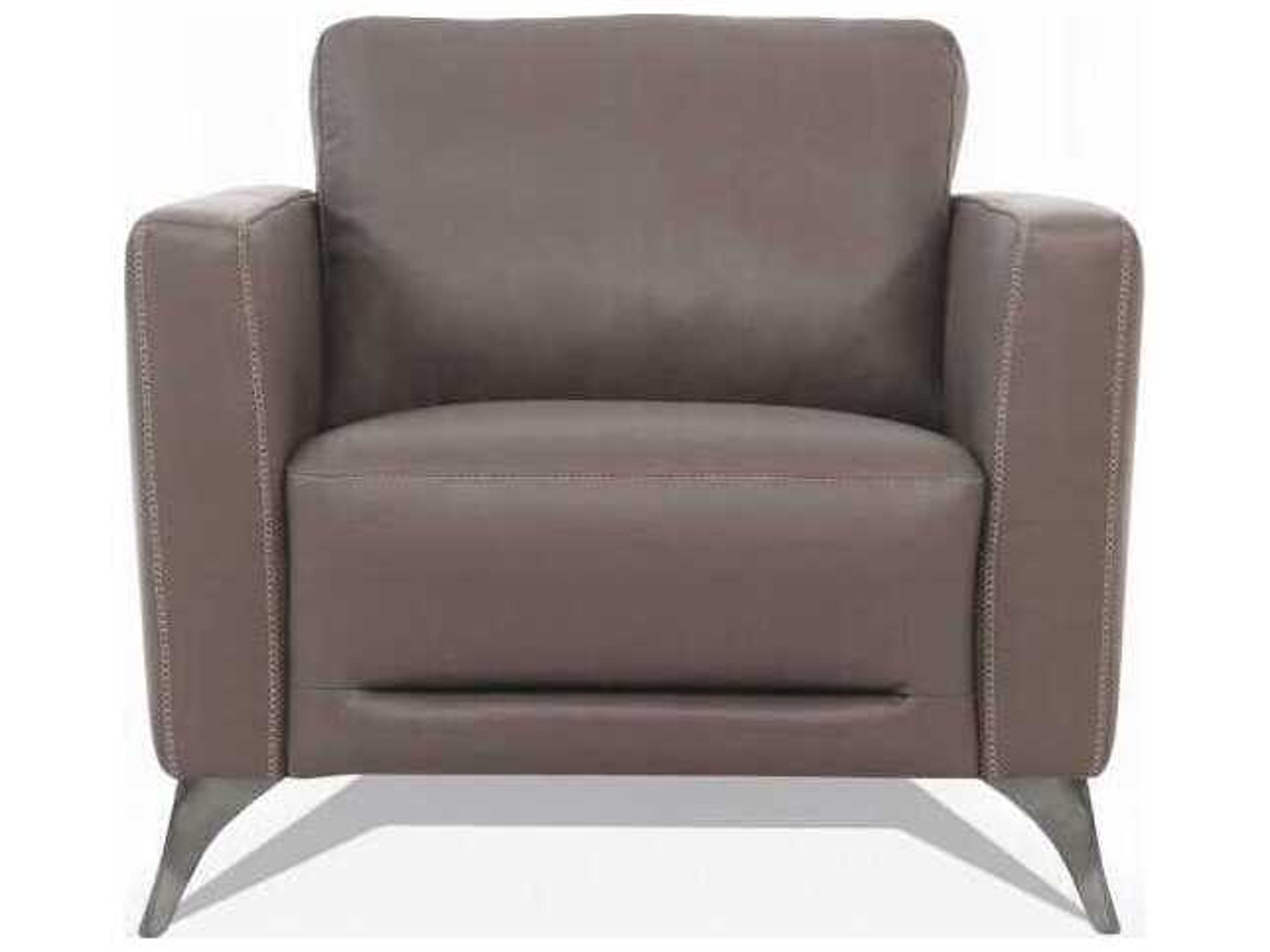 Acme Furniture Malaga Brown Leather Accent Chair