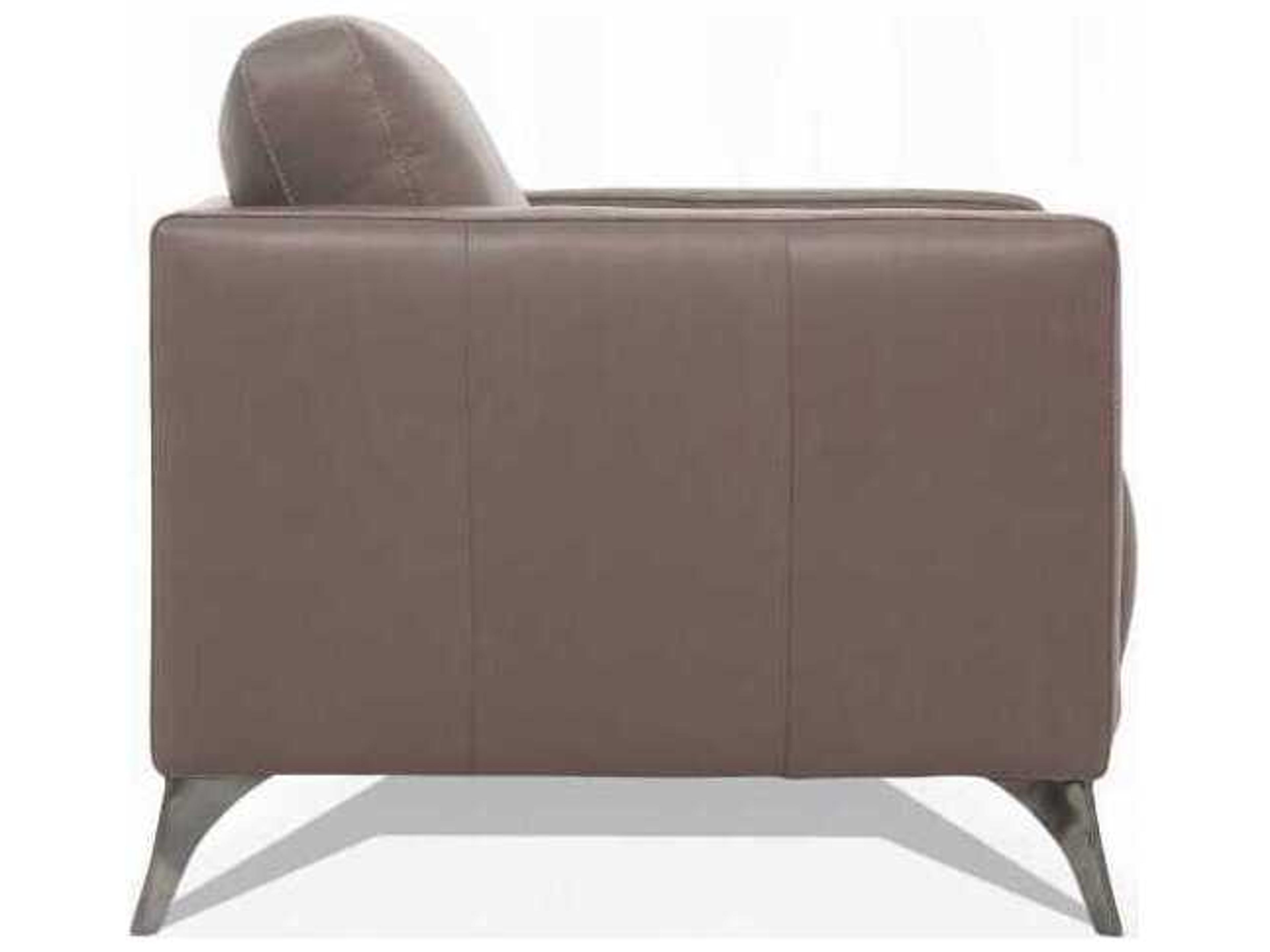 Acme Furniture Malaga Brown Leather Accent Chair