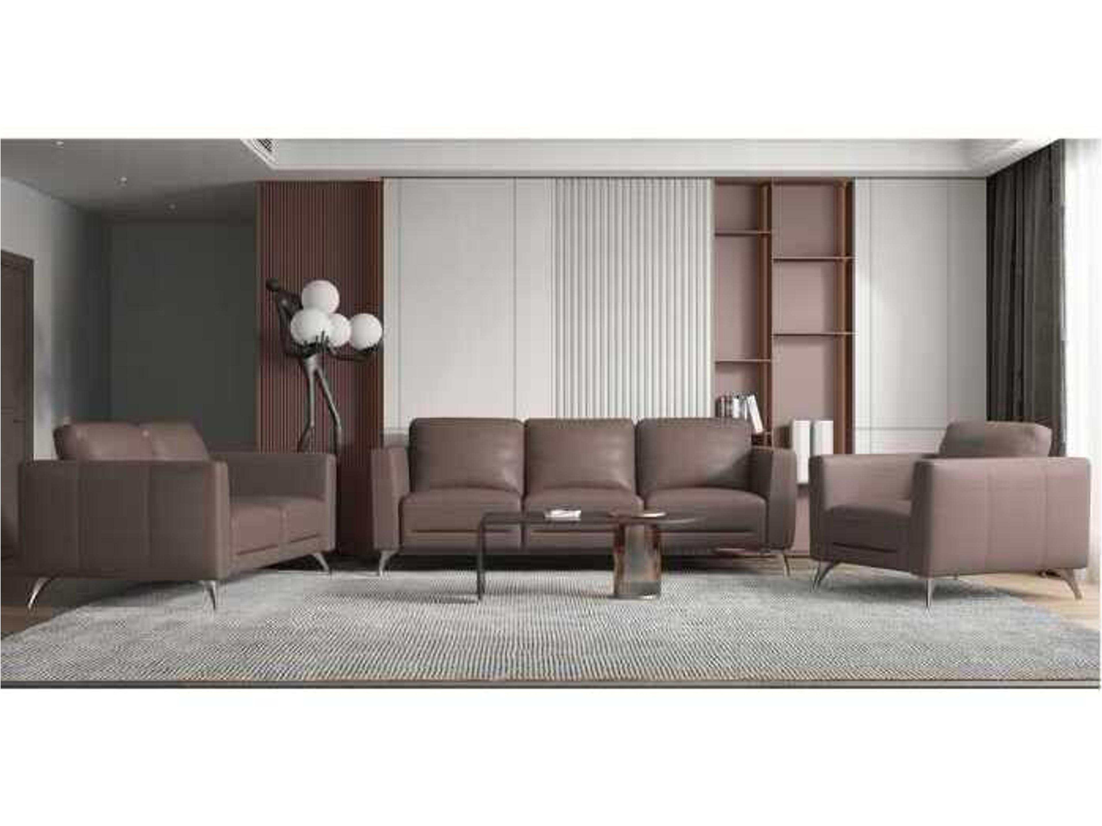 Acme Furniture Malaga Brown Leather Accent Chair