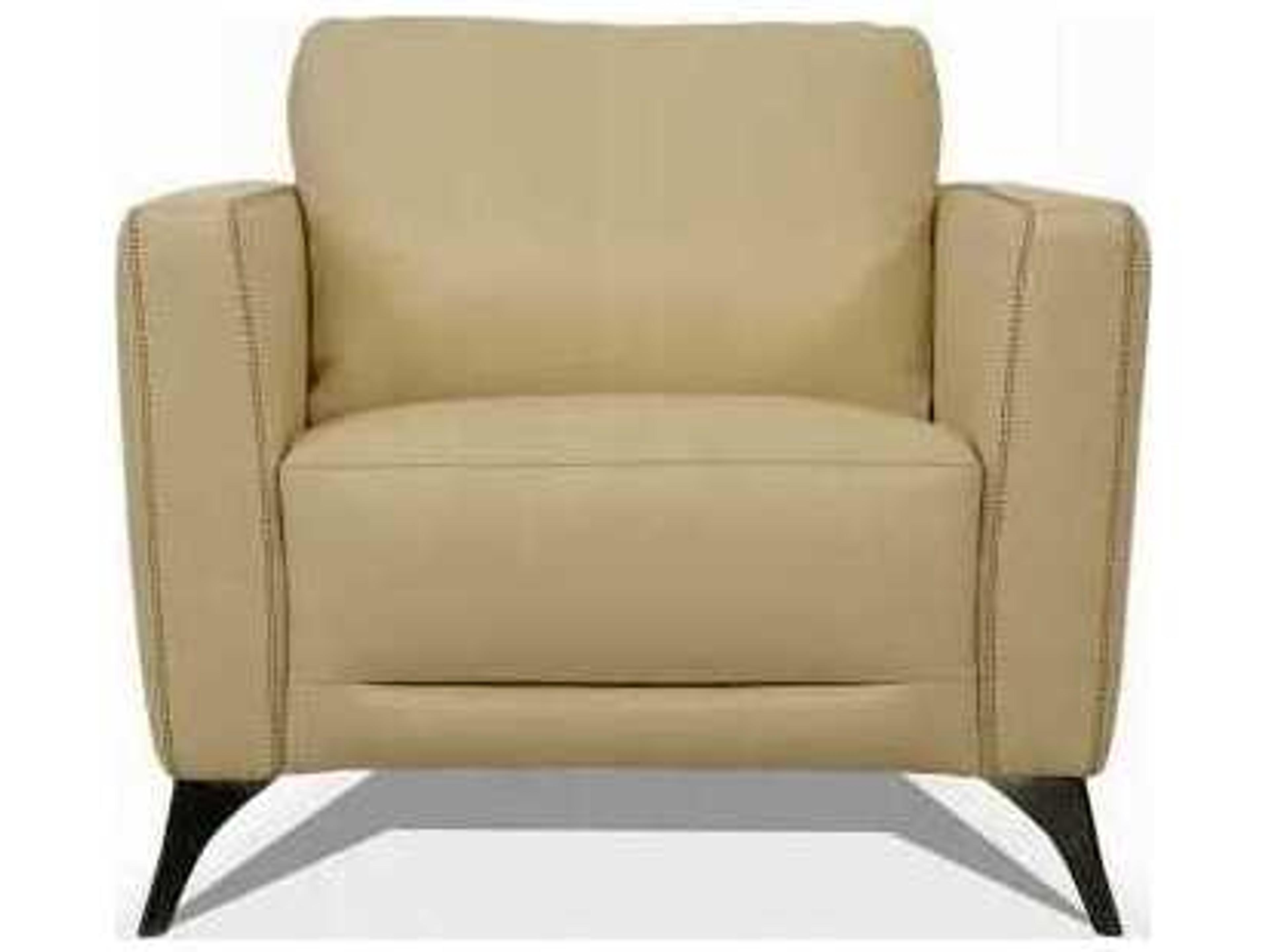 Acme Furniture Malaga Cream Leather Accent Chair