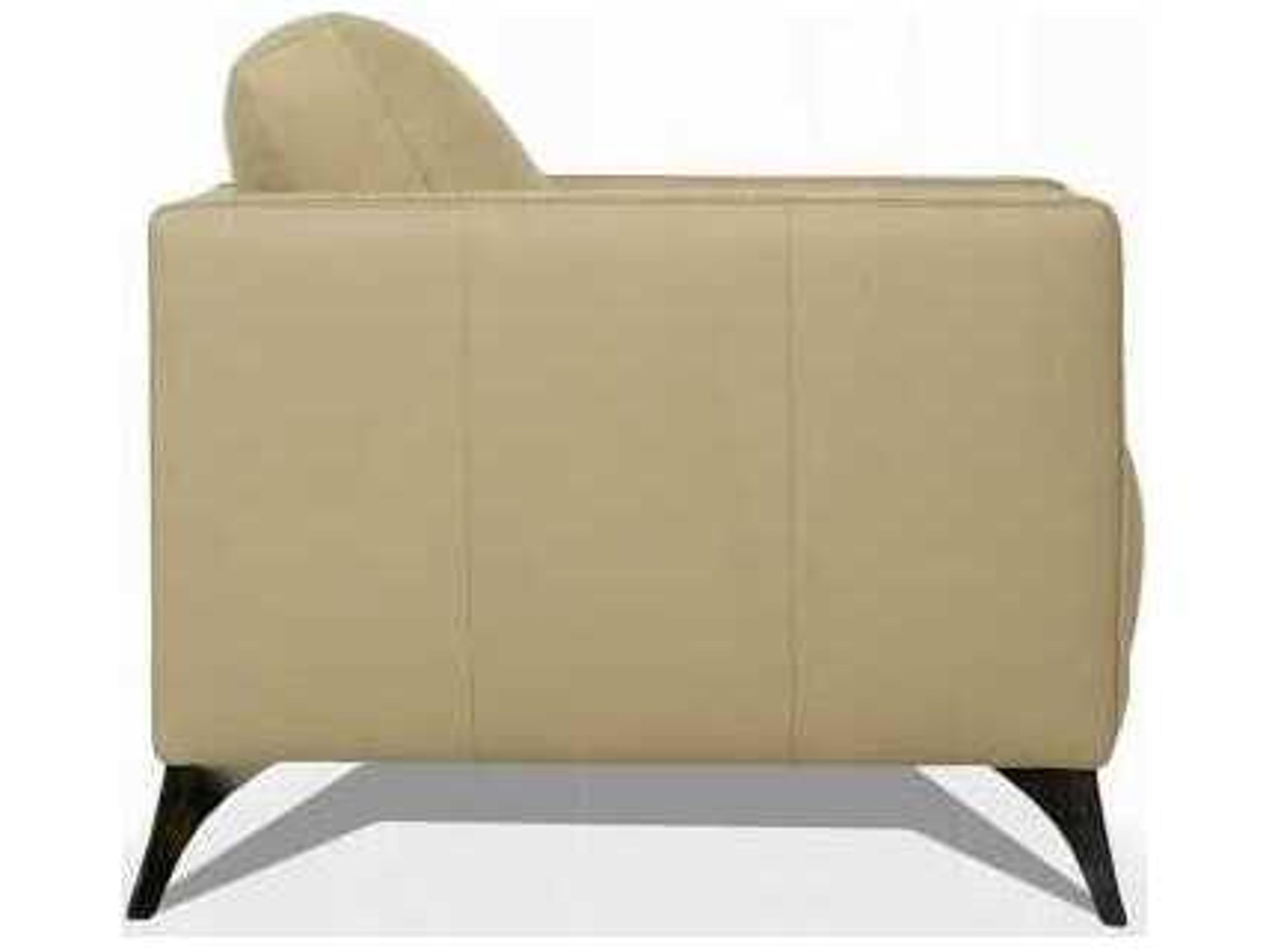 Acme Furniture Malaga Cream Leather Accent Chair