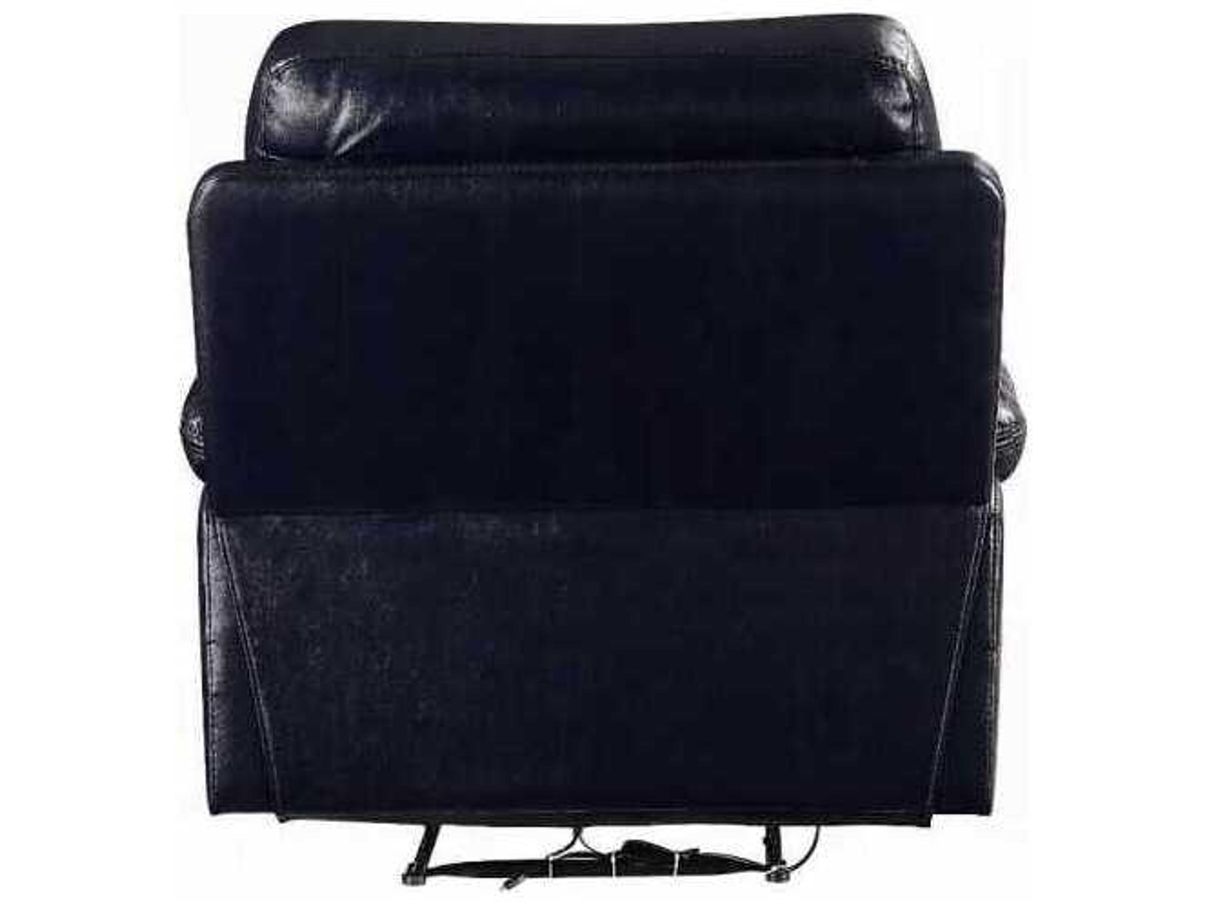 Acme Furniture Aashi Blue Faux Leather Recliner