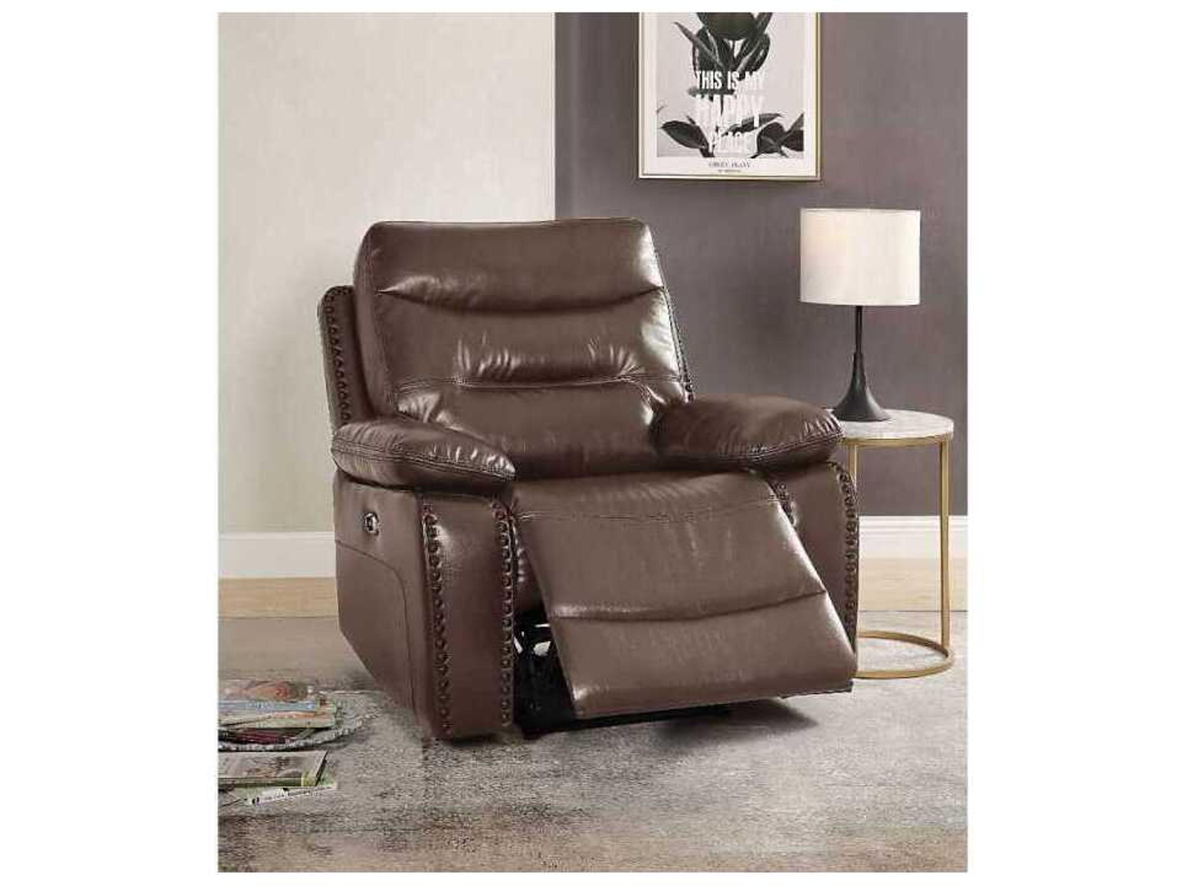 Acme Furniture Aashi Brown Faux Leather Recliner