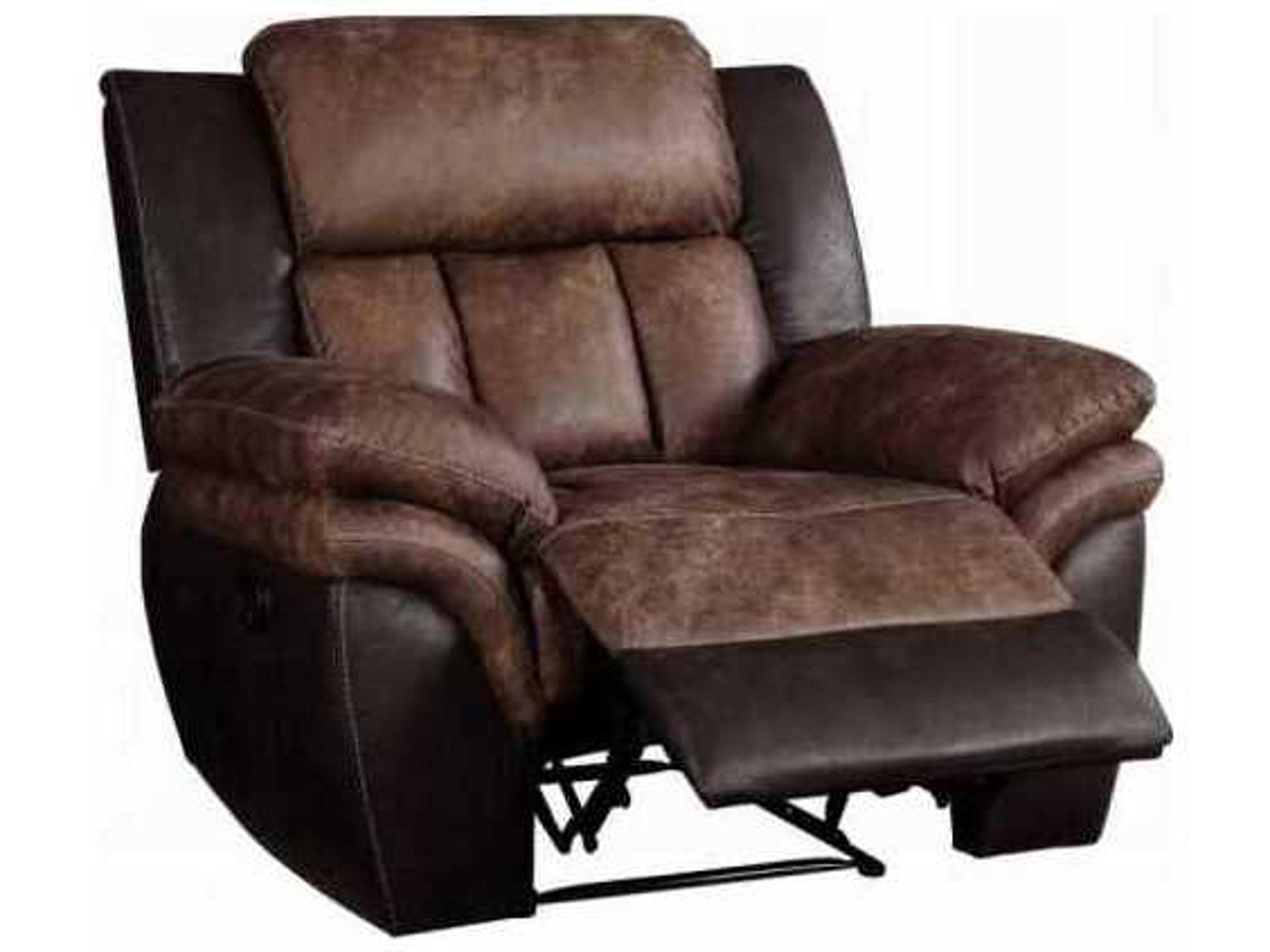 Acme Furniture Jaylen Toffee Espresso Polished Microfiber Brown Upholstered Recliner