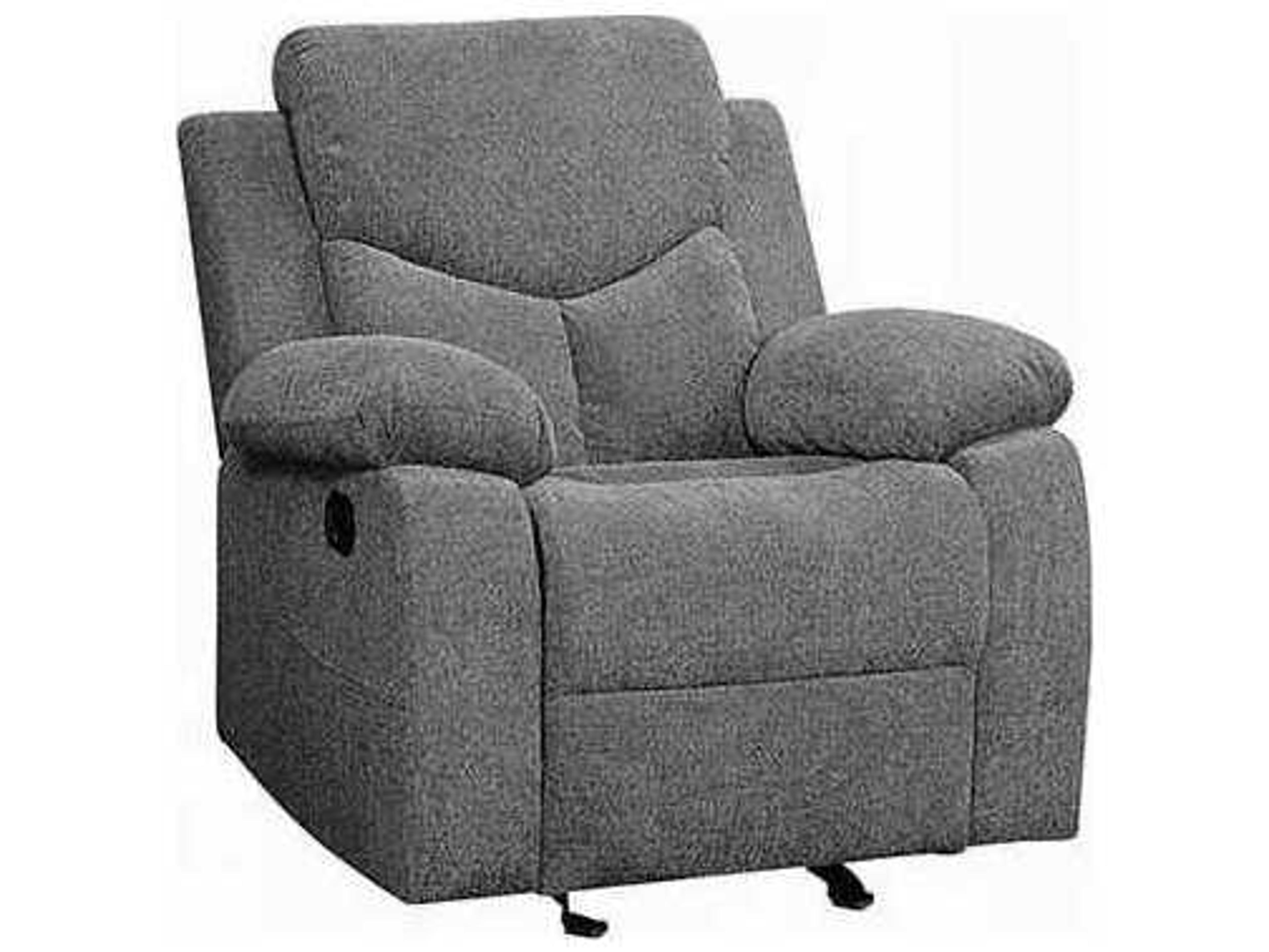 Kalen Gray Chenille Upholstered Recliner