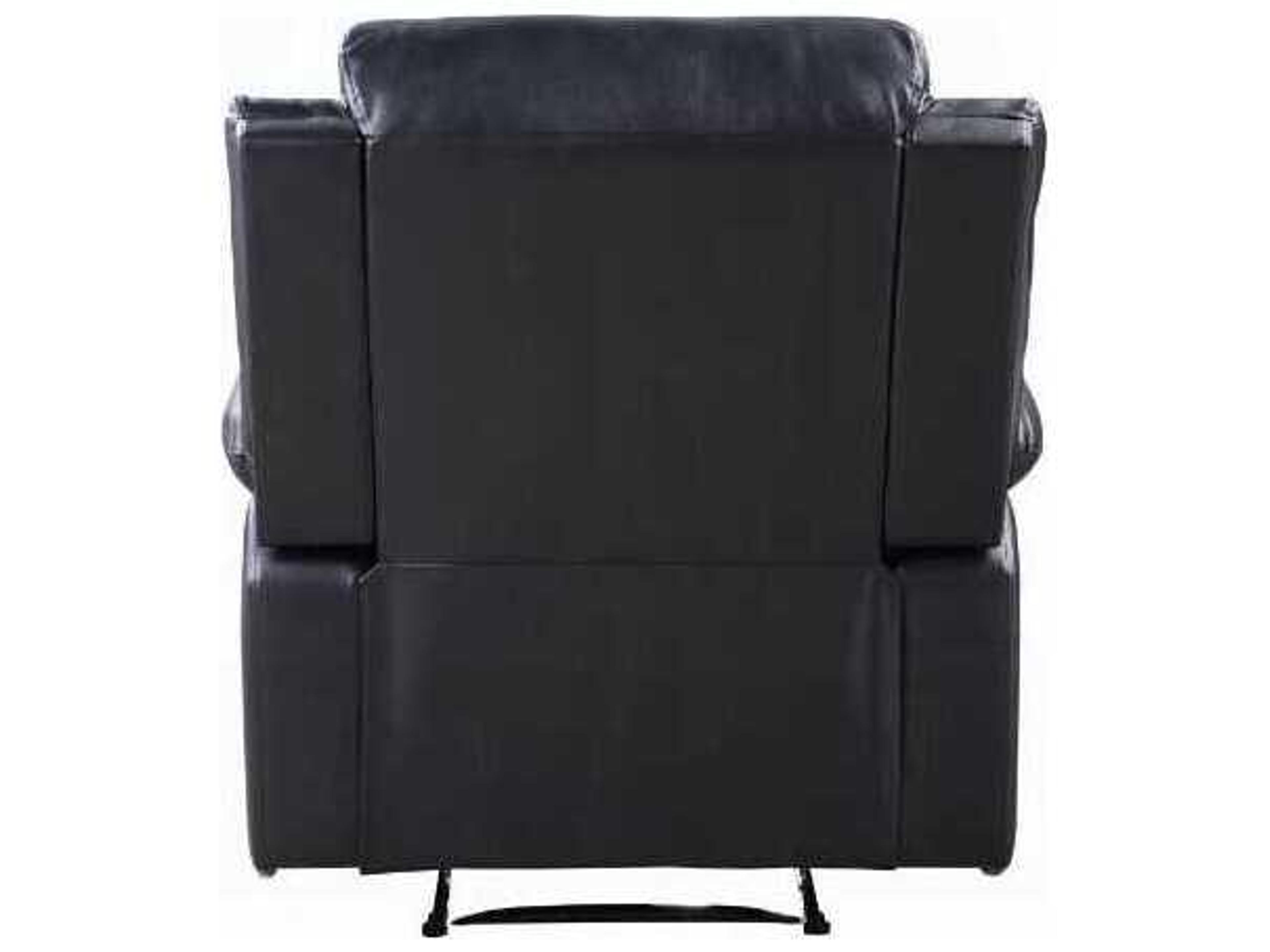 Acme Furniture Eilbra Black Synthetic Leather Faux Recliner