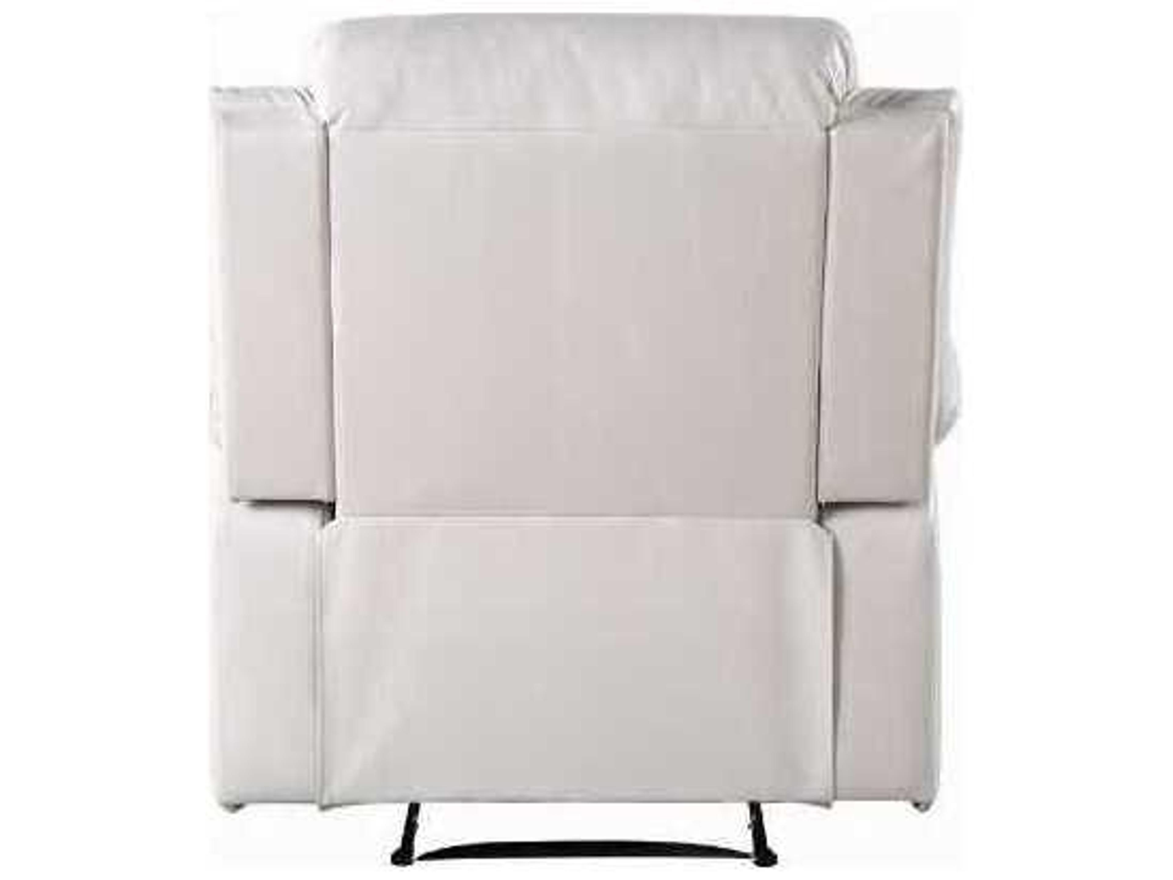 Acme Furniture Eilbra Beige Synthetic Leather Faux Recliner