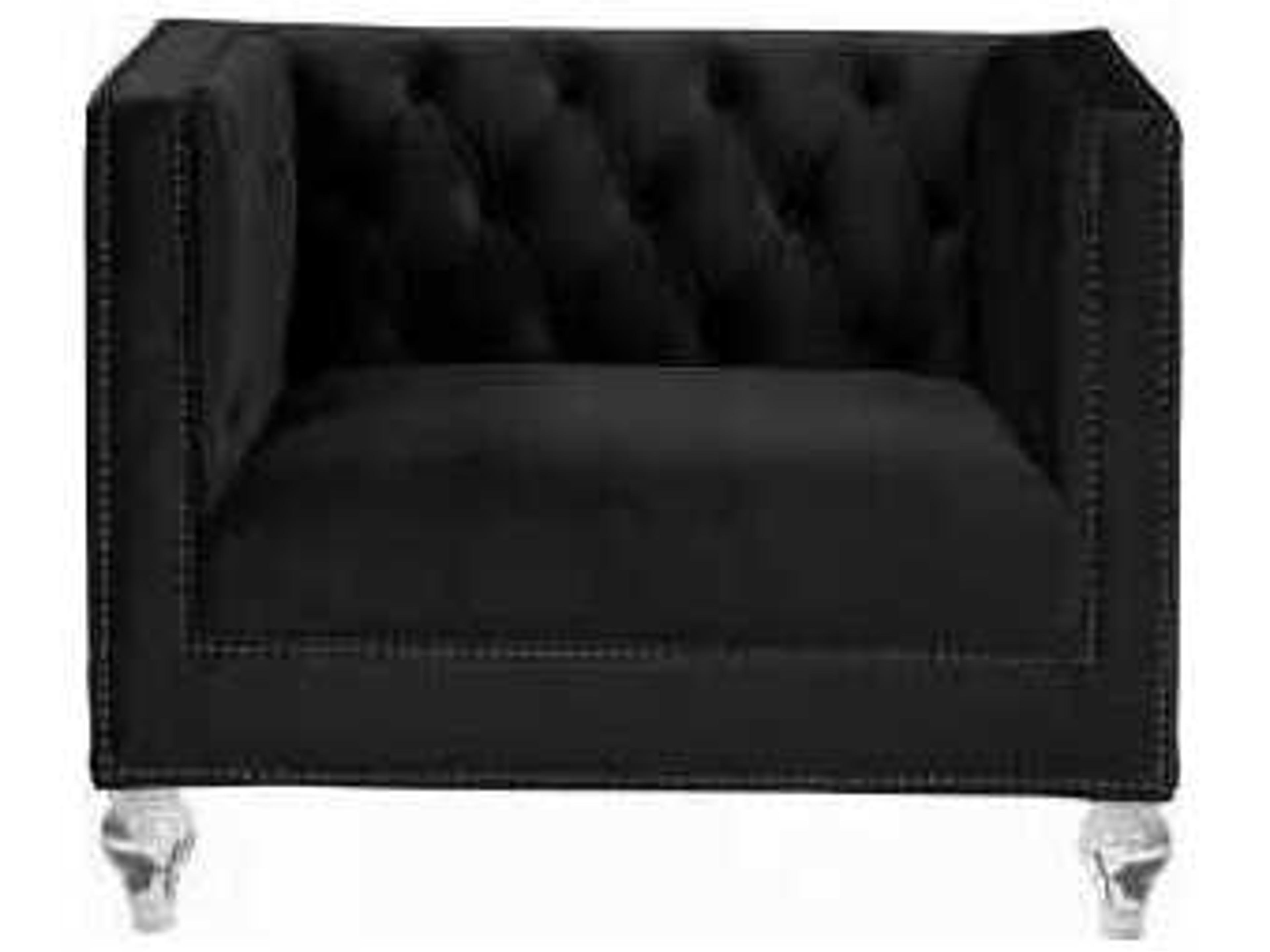 Acme Furniture Heibero Black Velvet Accent Chair