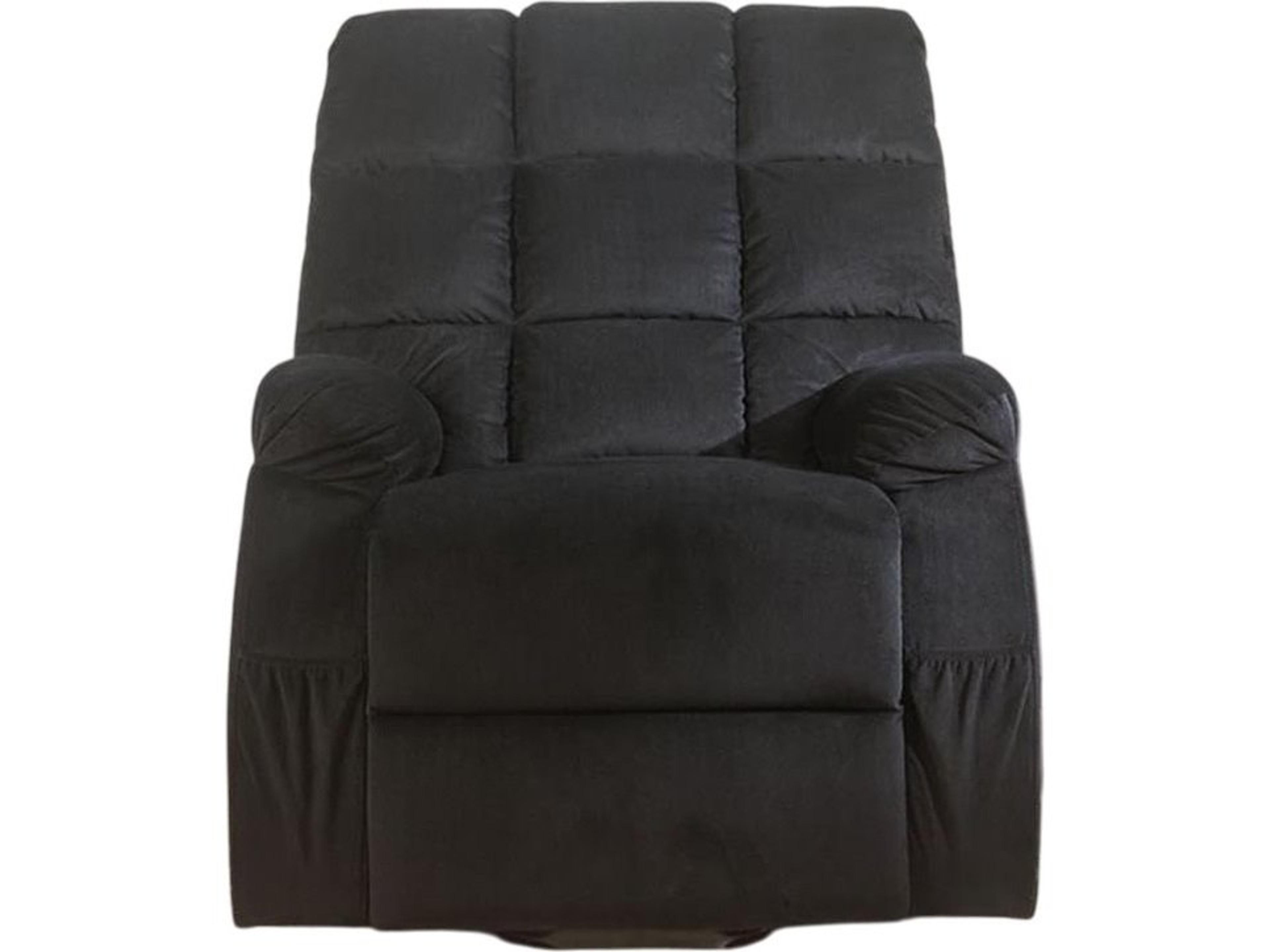 Acme Furniture Ipompea Black Velvet Upholstered Recliner