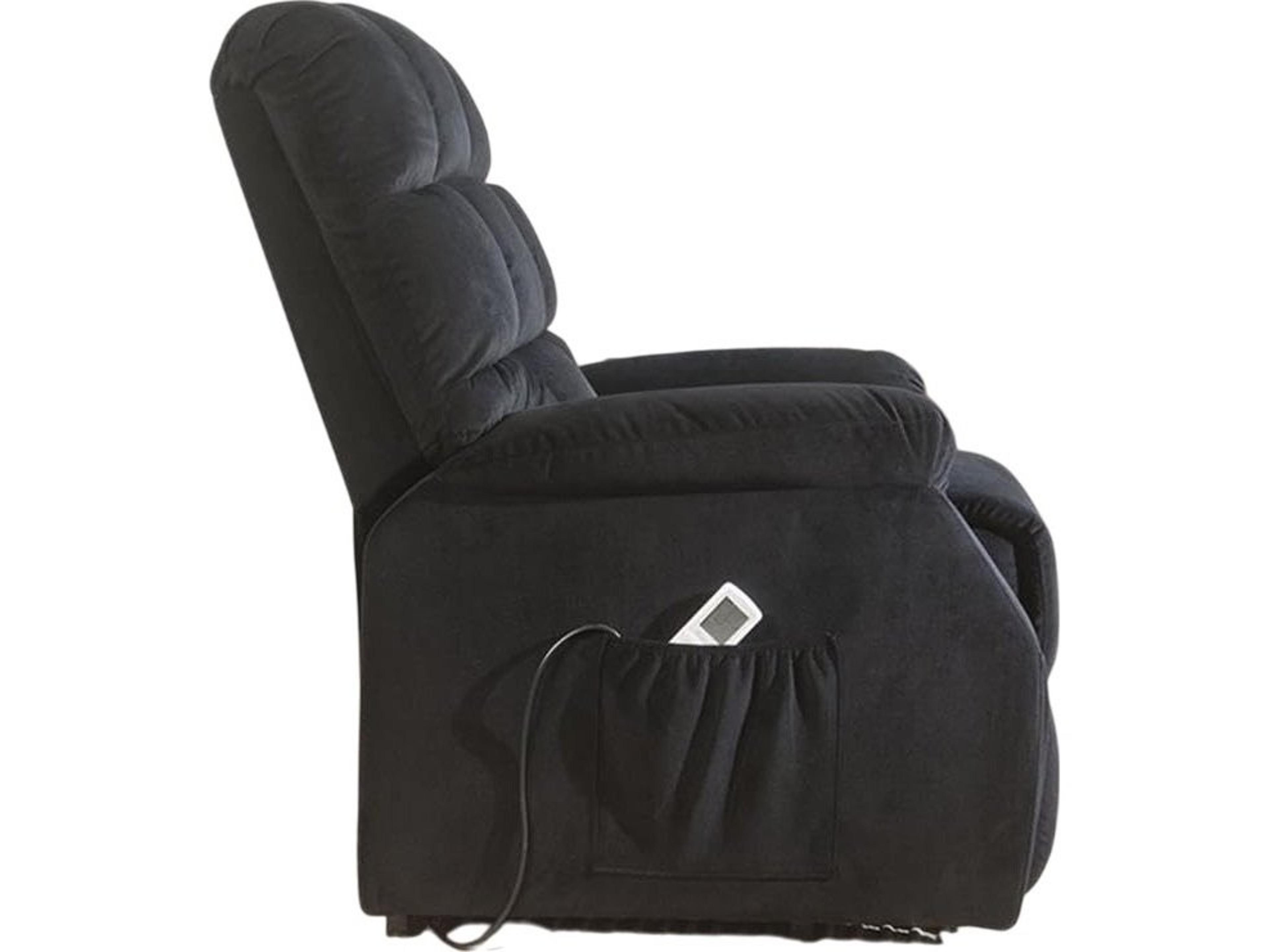 Acme Furniture Ipompea Black Velvet Upholstered Recliner