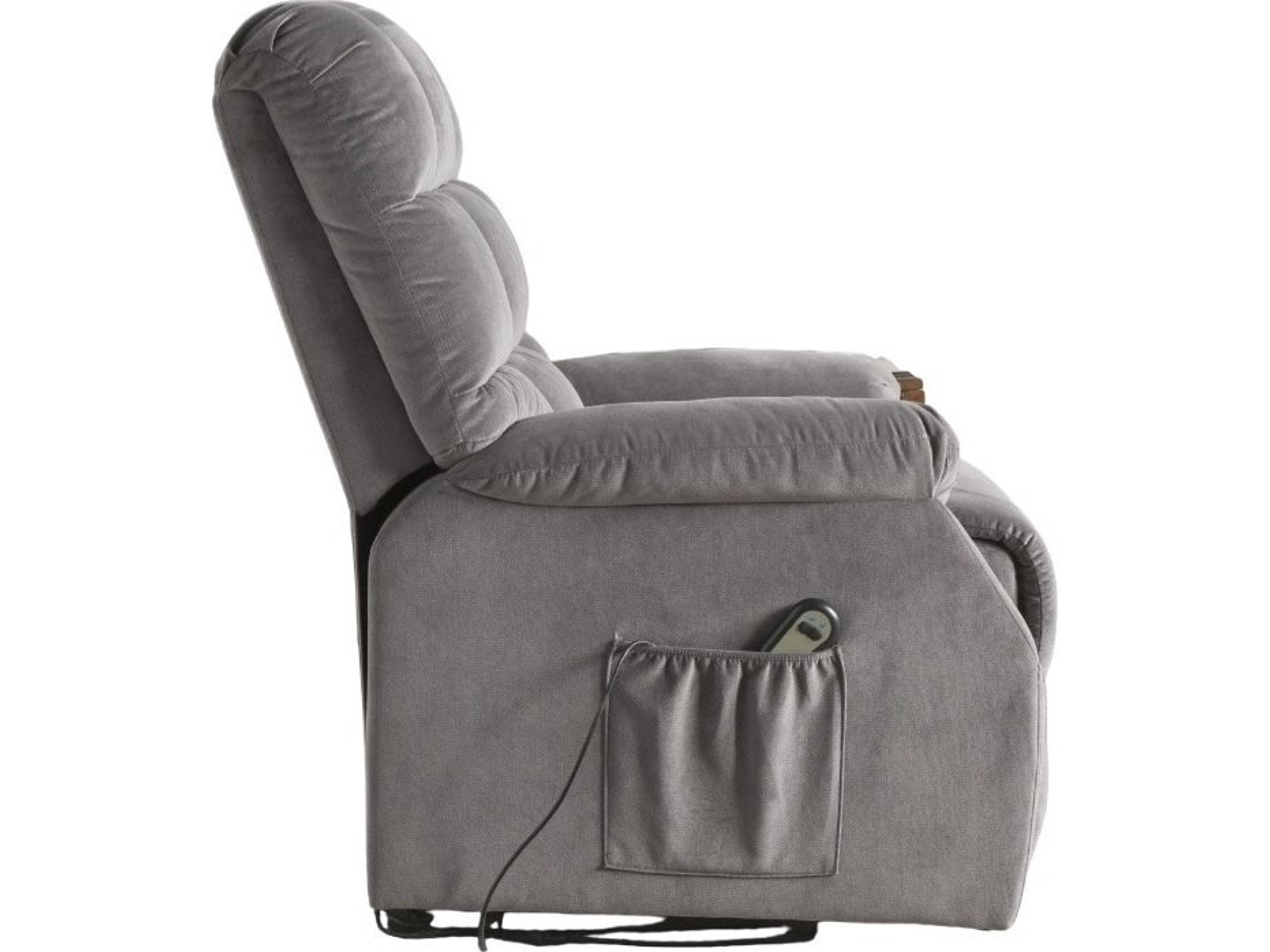 Acme Furniture Ipompea Gray Velvet Upholstered Recliner