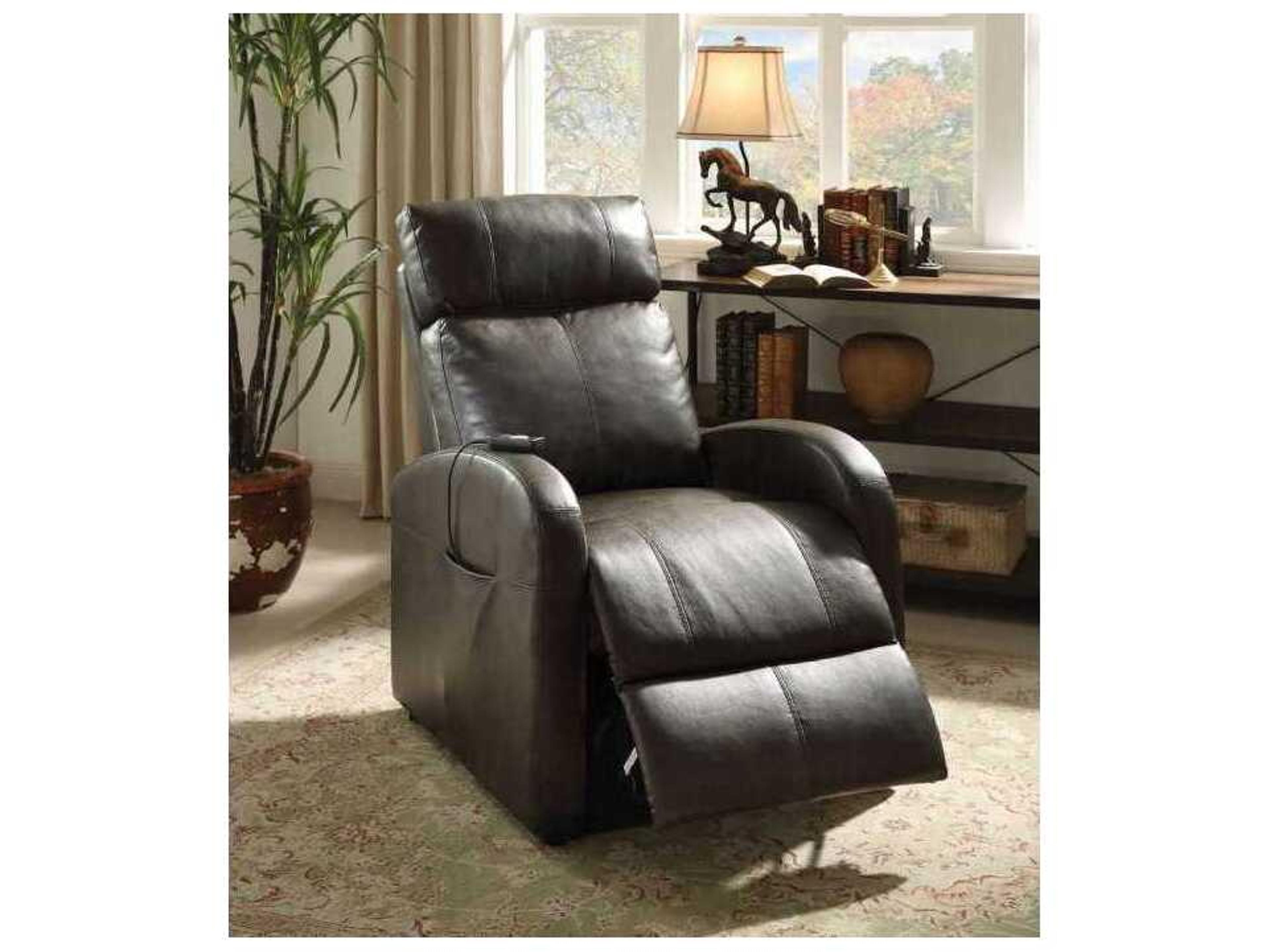 Acme Furniture Ricardo Brown Synthetic Leather Faux Recliner