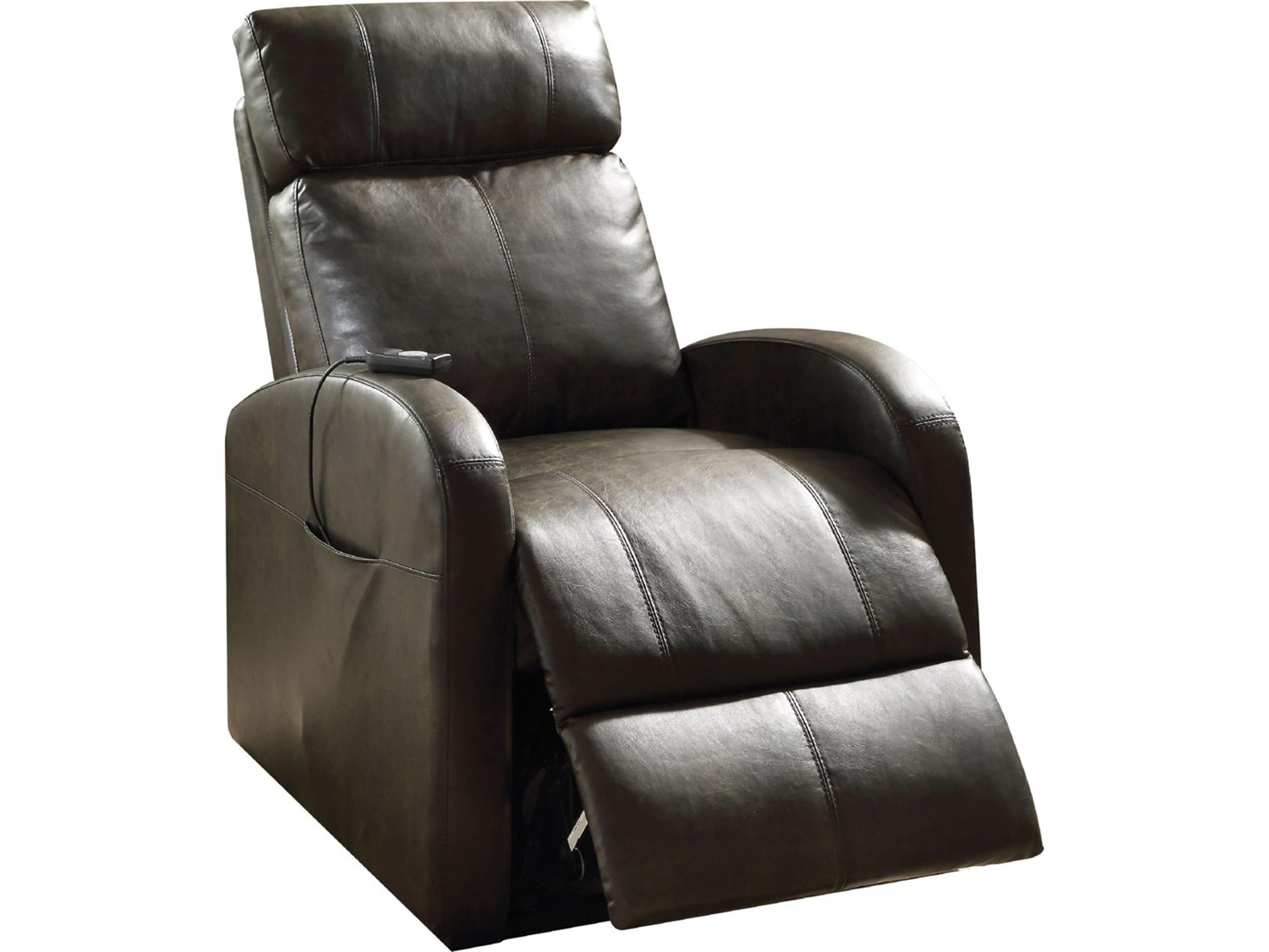 Ricardo Brown Synthetic Leather Faux Recliner