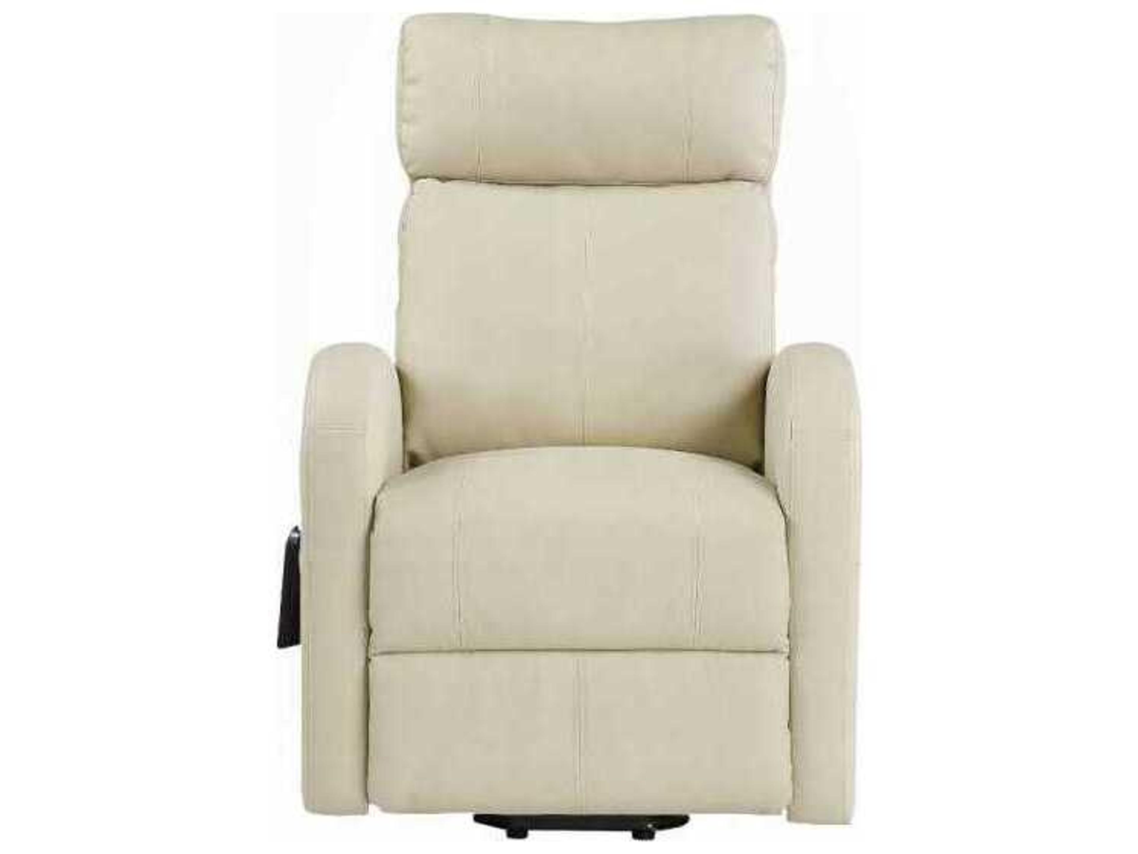 Acme Furniture Ricardo Beige Synthetic Leather Faux Recliner