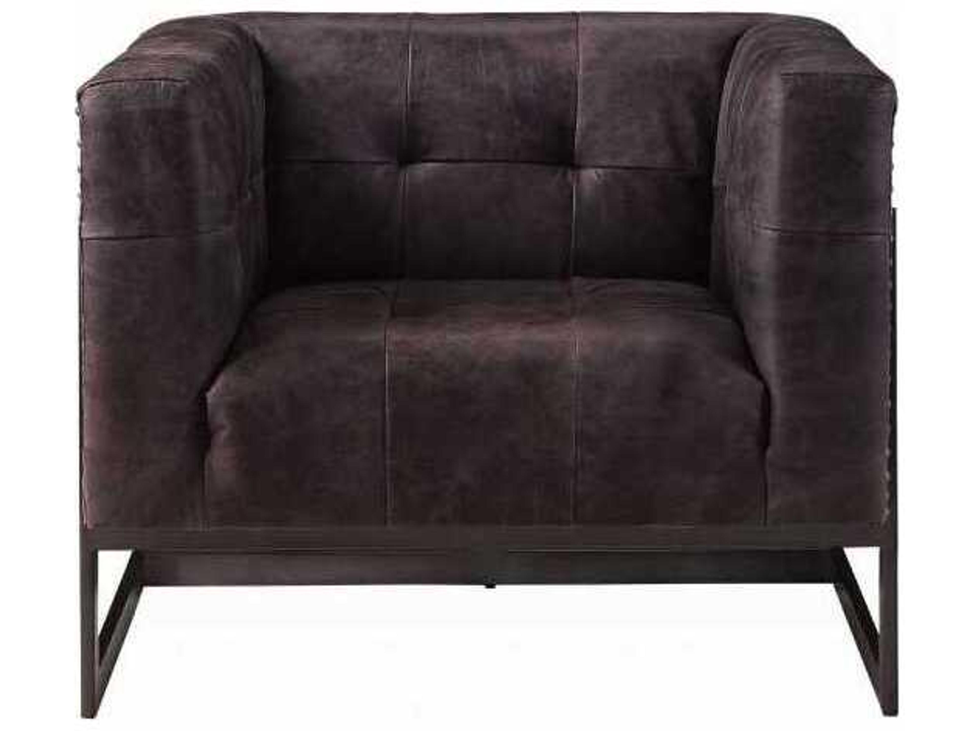 Acme Furniture Brown Leather Accent Chair