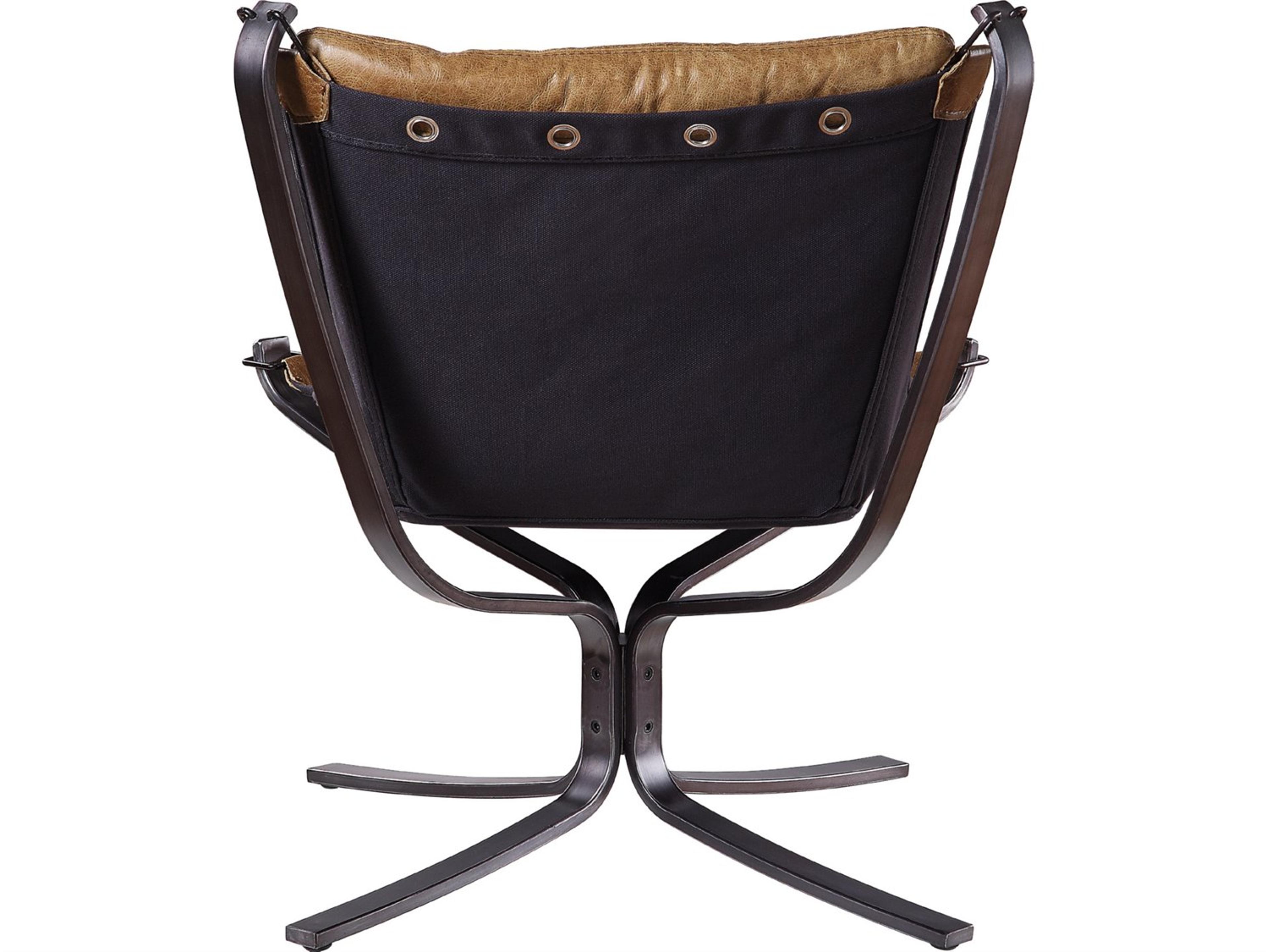 Acme Furniture Carney Brown Leather Accent Chair