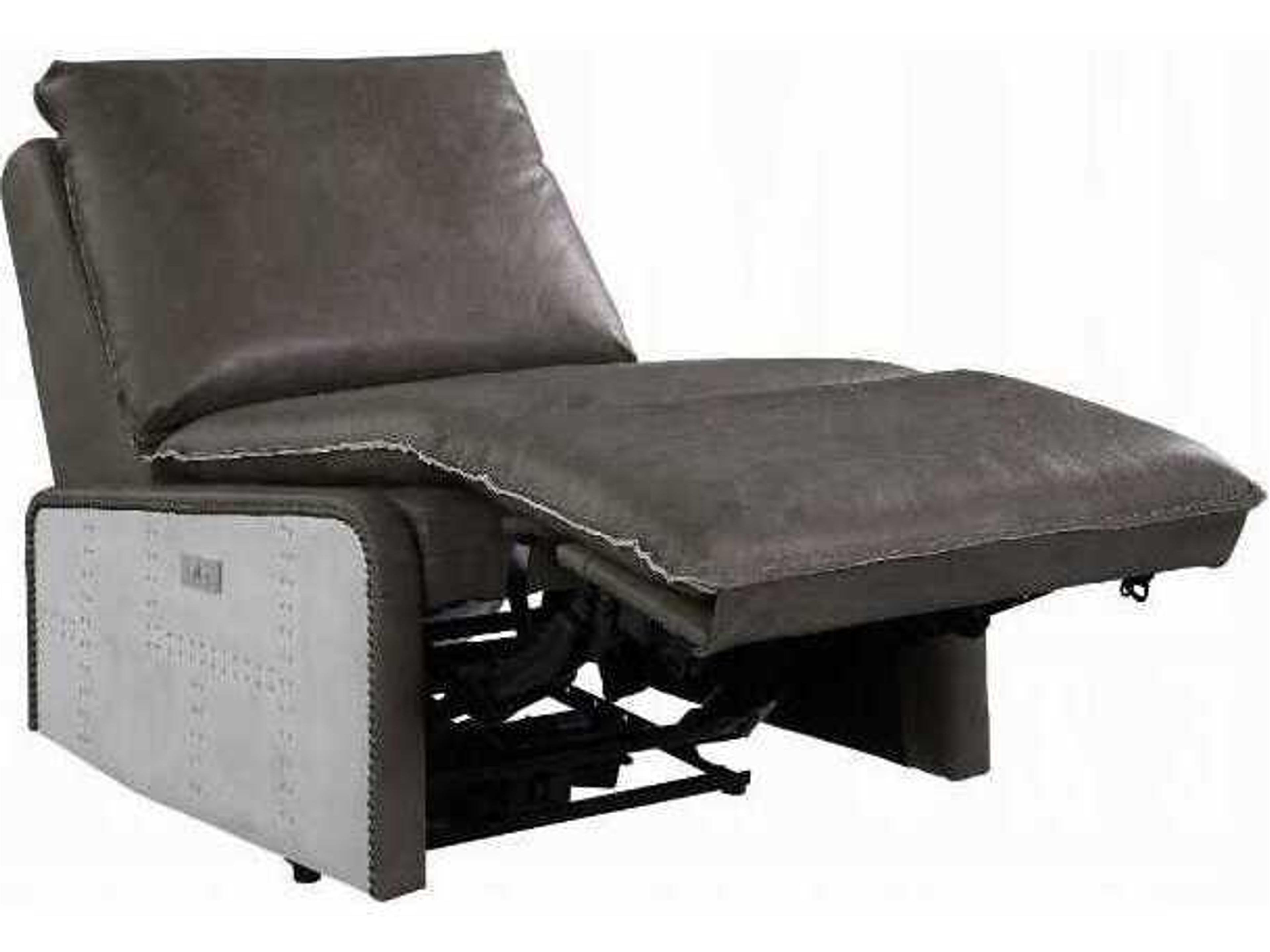 Acme Furniture Gray Leather Recliner