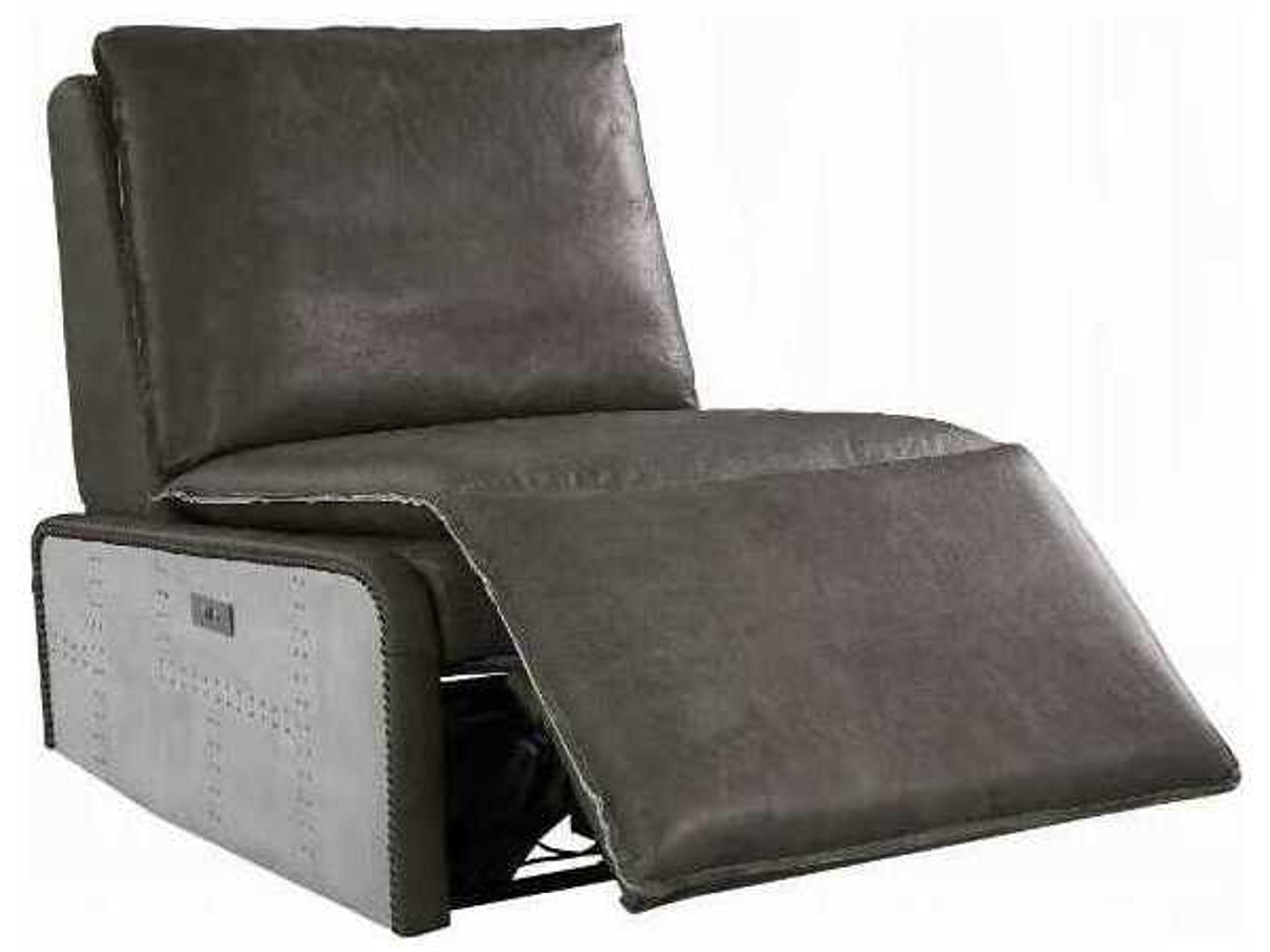 Acme Furniture Gray Leather Recliner
