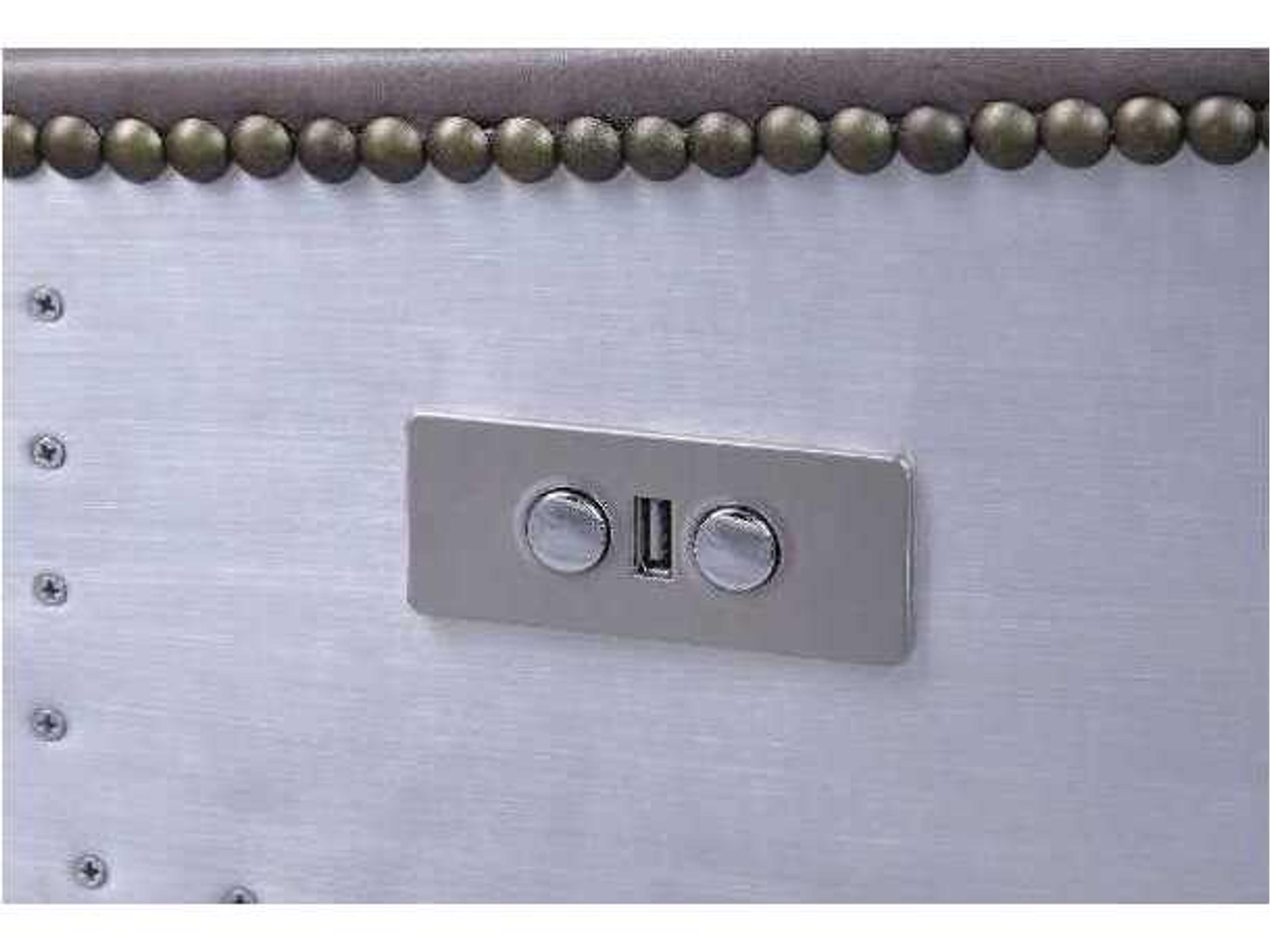 Acme Furniture Gray Leather Recliner