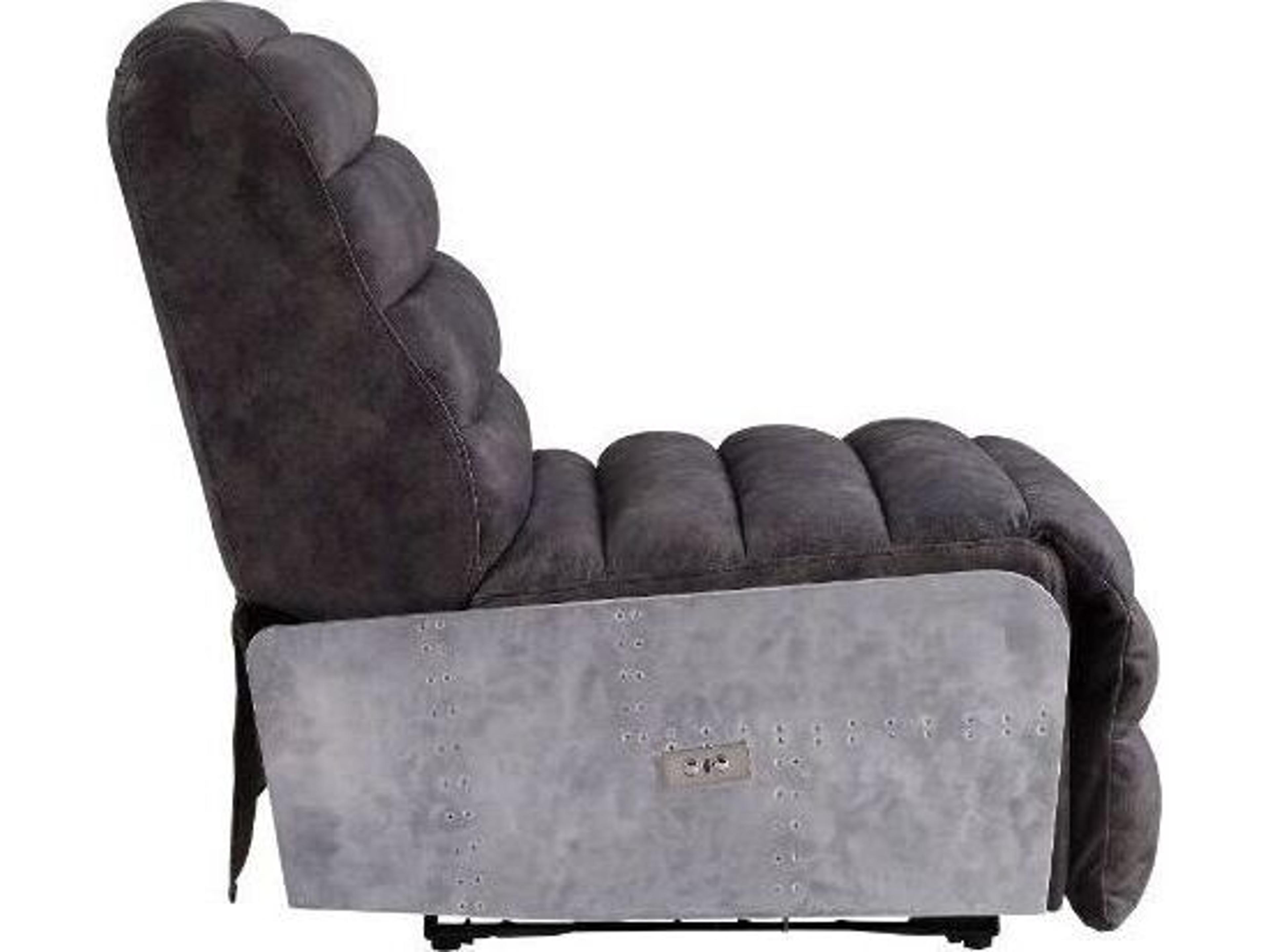 Acme Furniture Okzuil Gray Brown Leather Recliner