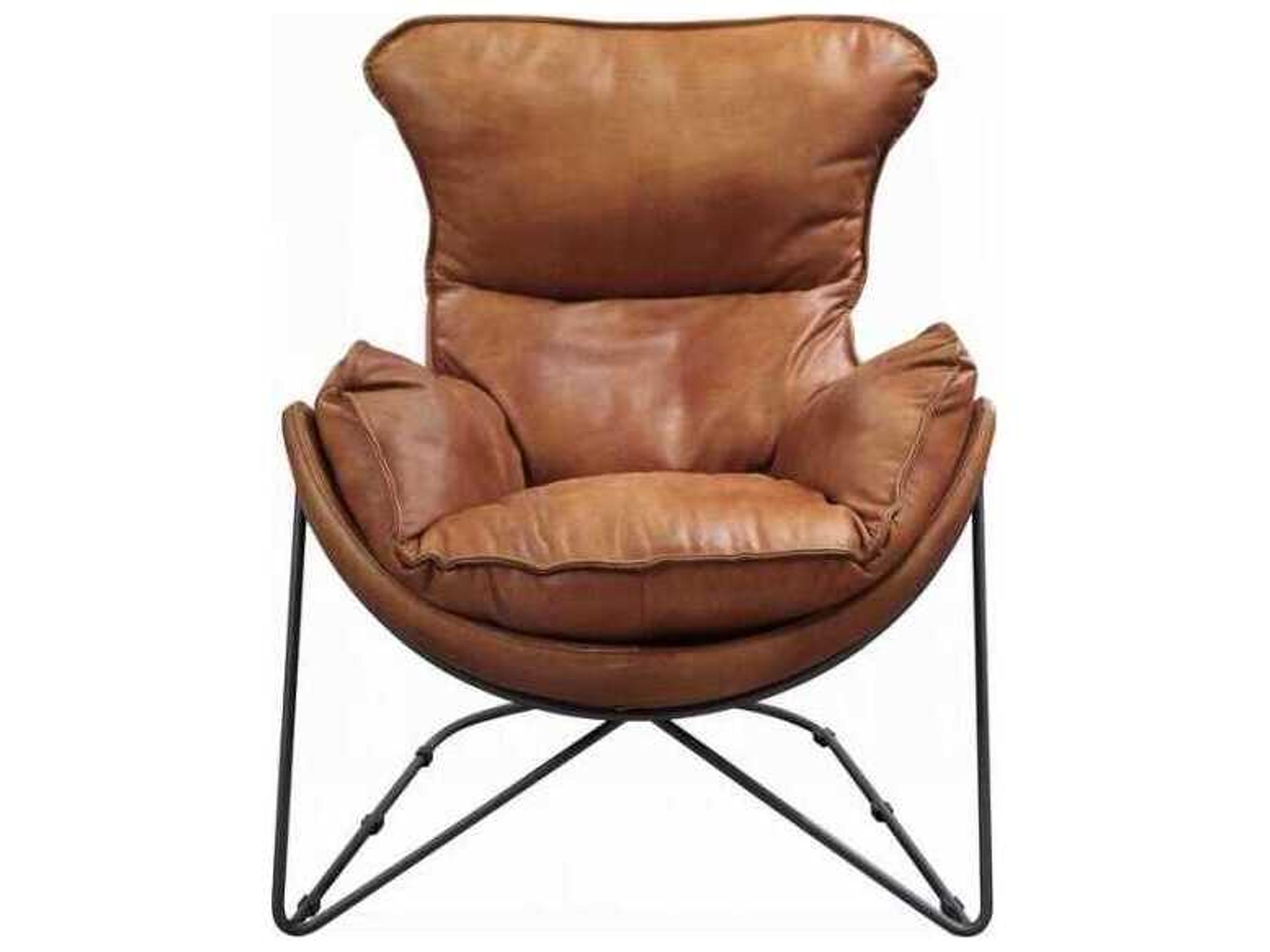 Acme Furniture Brown Leather Accent Chair