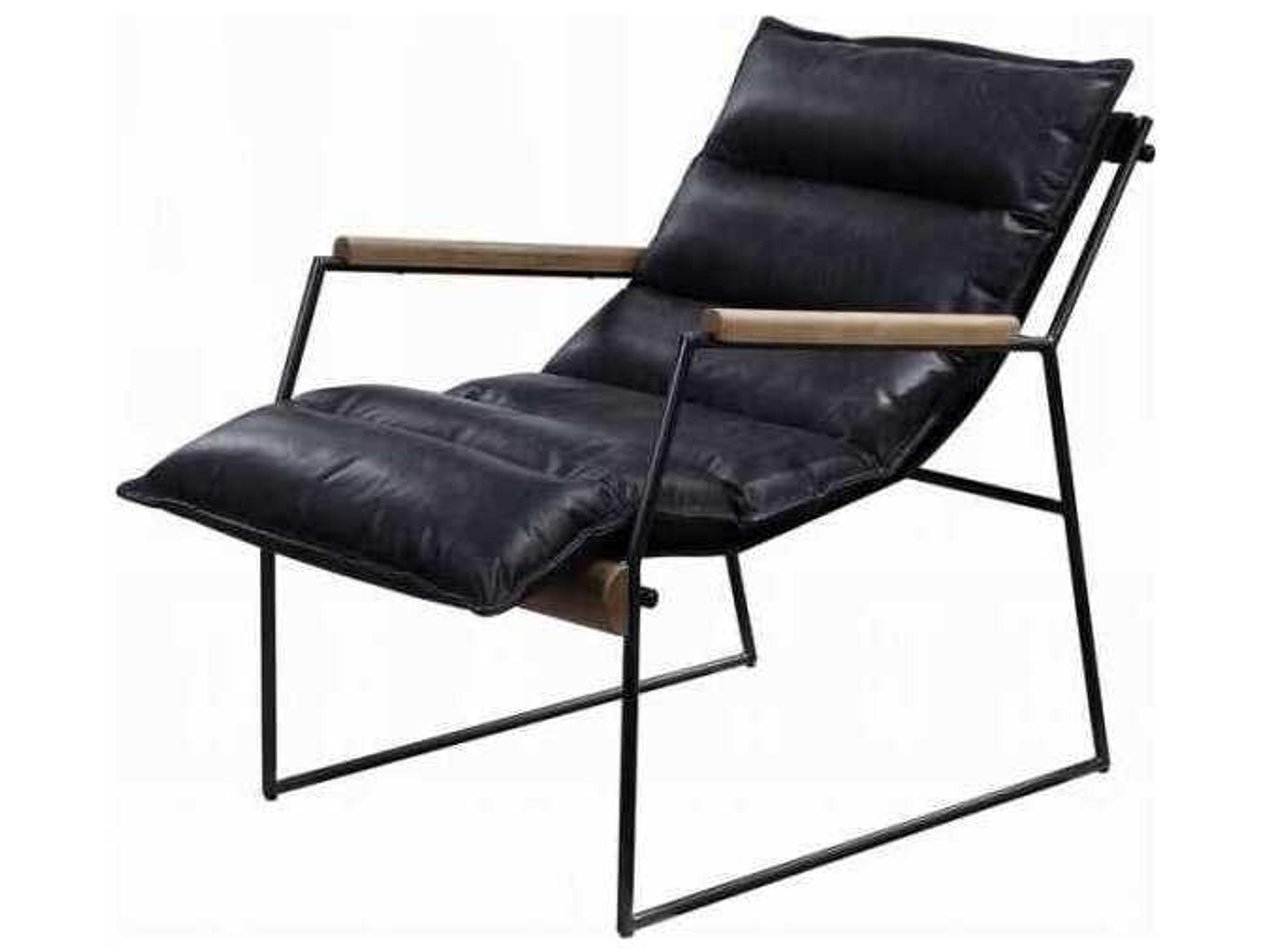 Acme Furniture Brown Leather Accent Chair