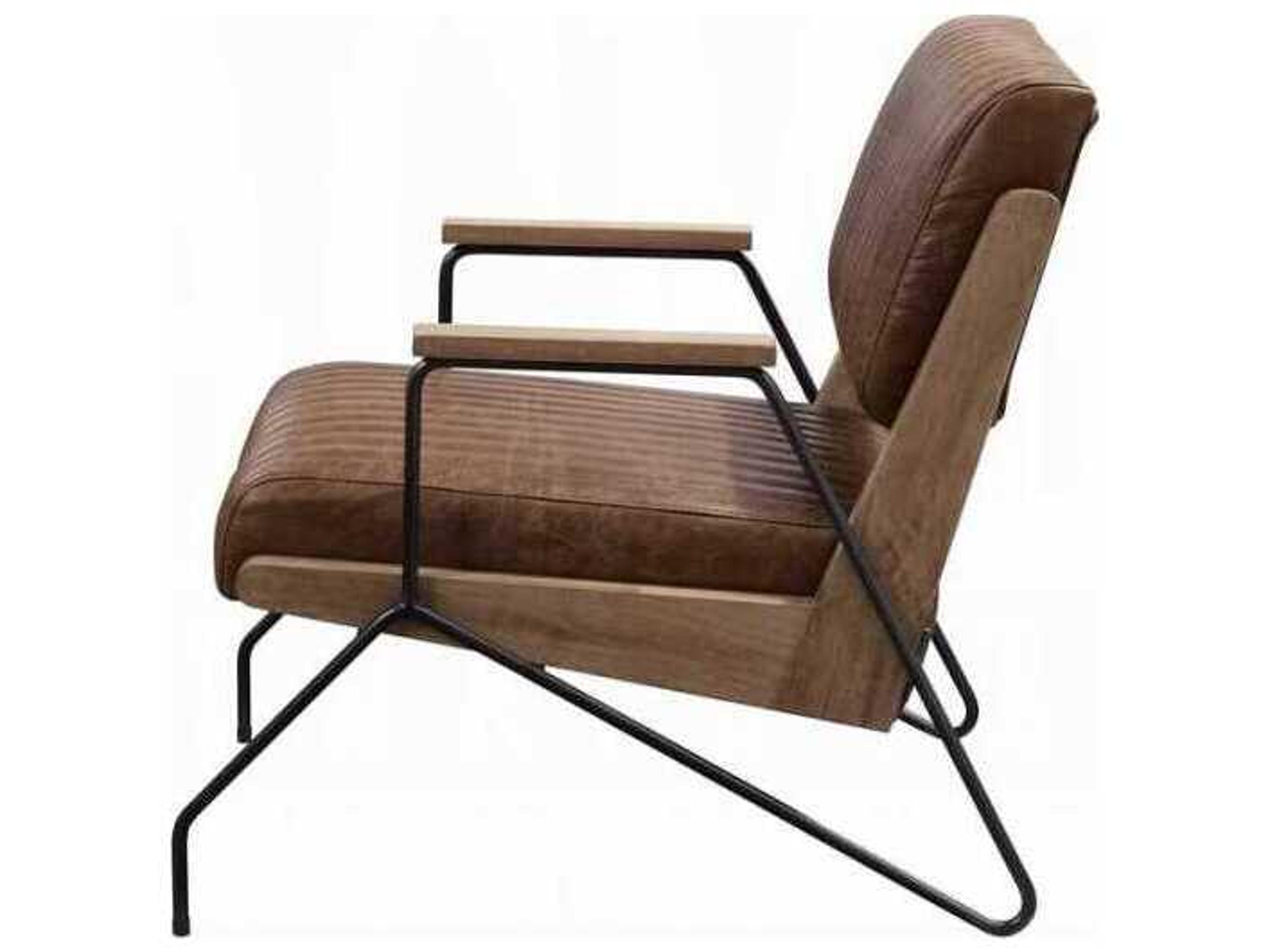 Acme Furniture Brown Leather Accent Chair