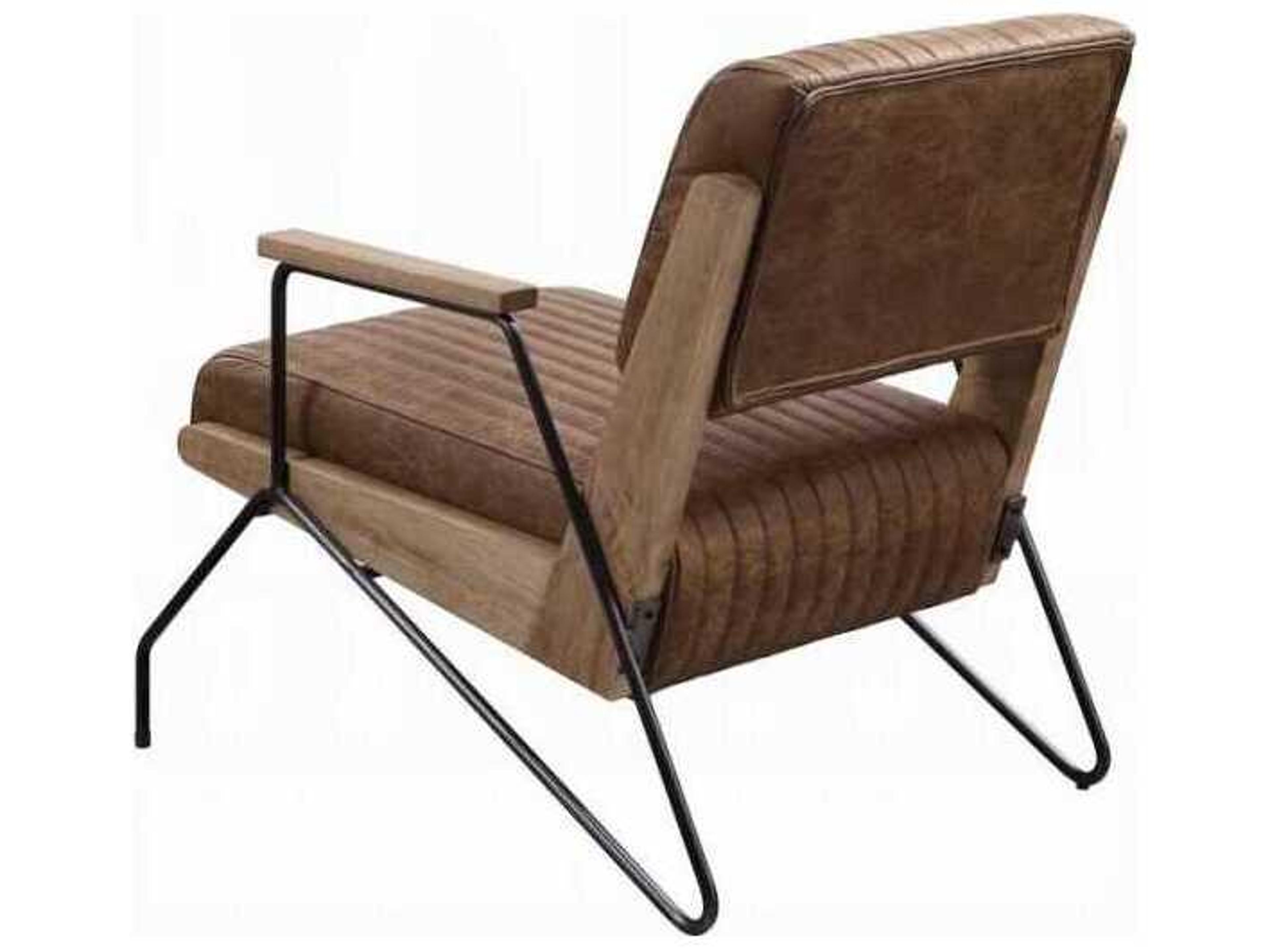 Acme Furniture Brown Leather Accent Chair