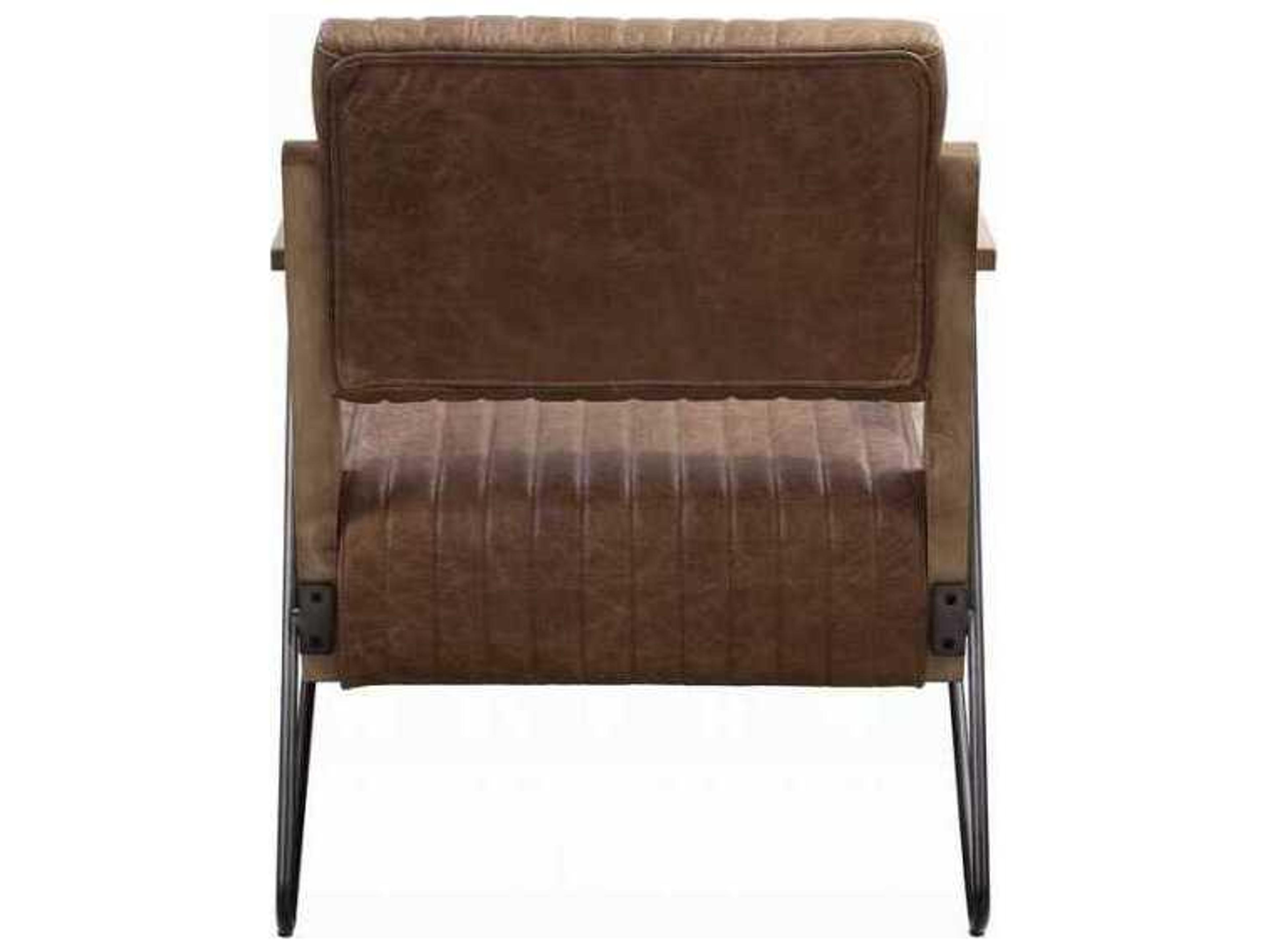 Acme Furniture Brown Leather Accent Chair