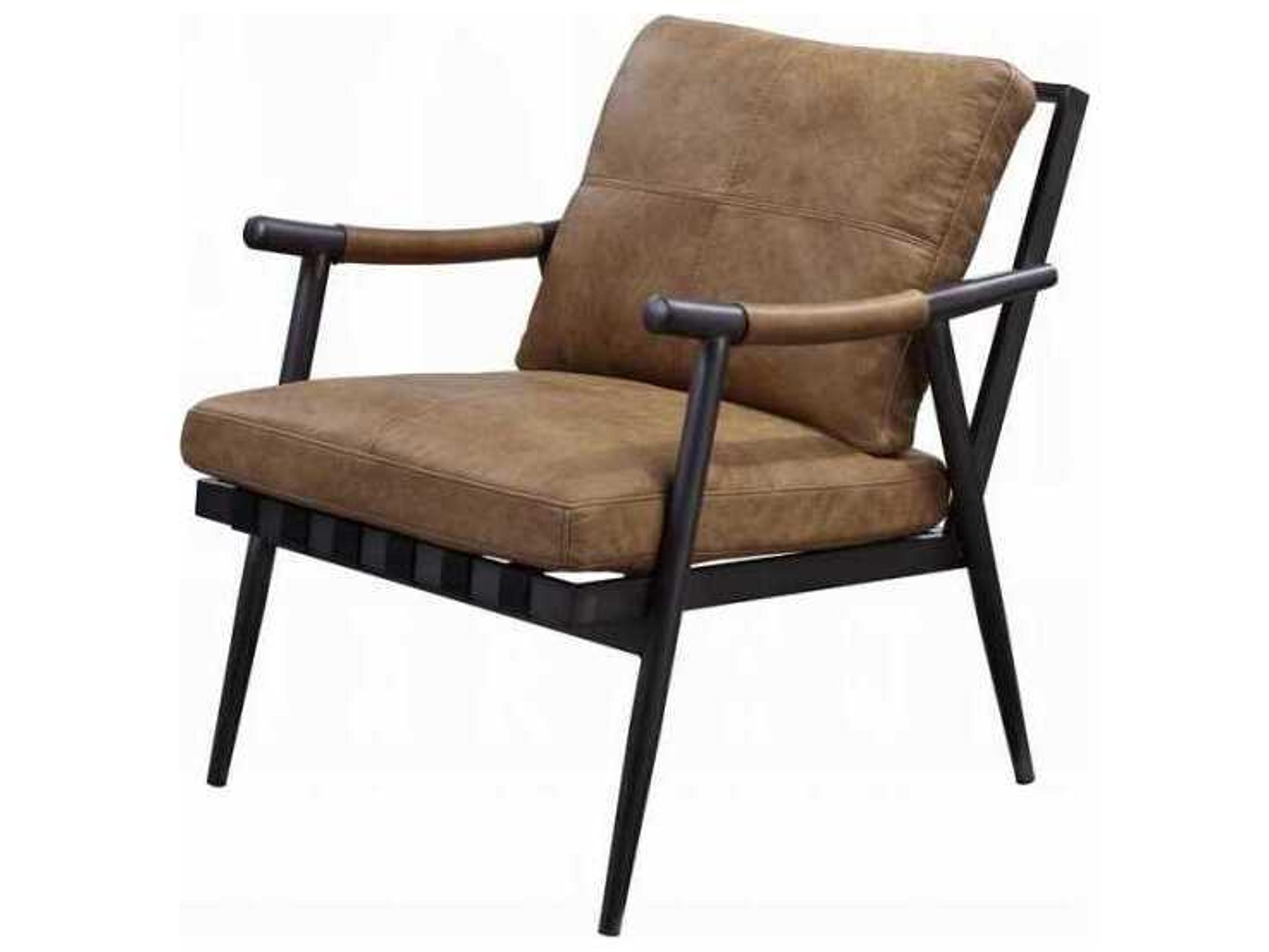 Acme Furniture Brown Leather Accent Chair