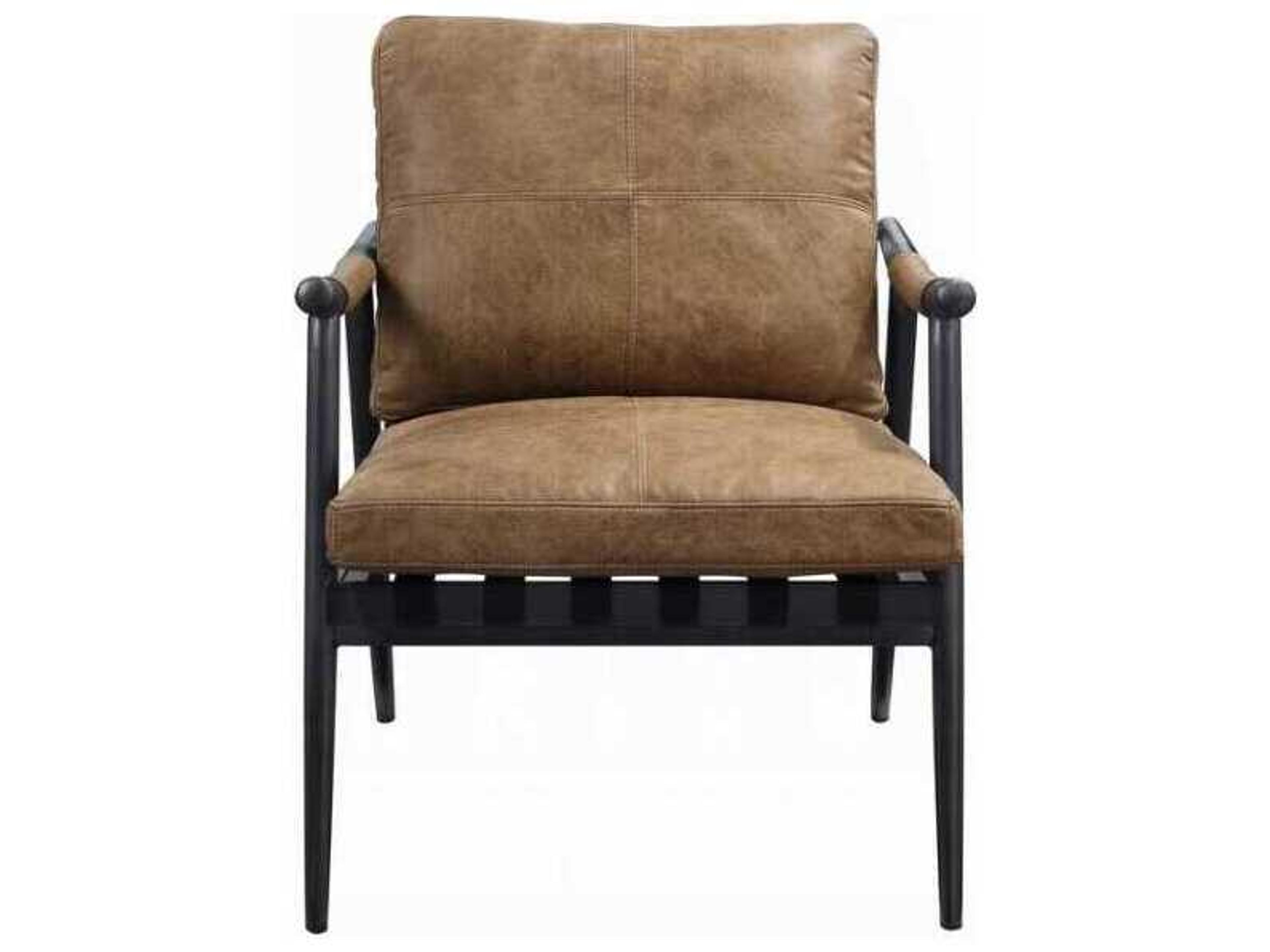 Acme Furniture Brown Leather Accent Chair