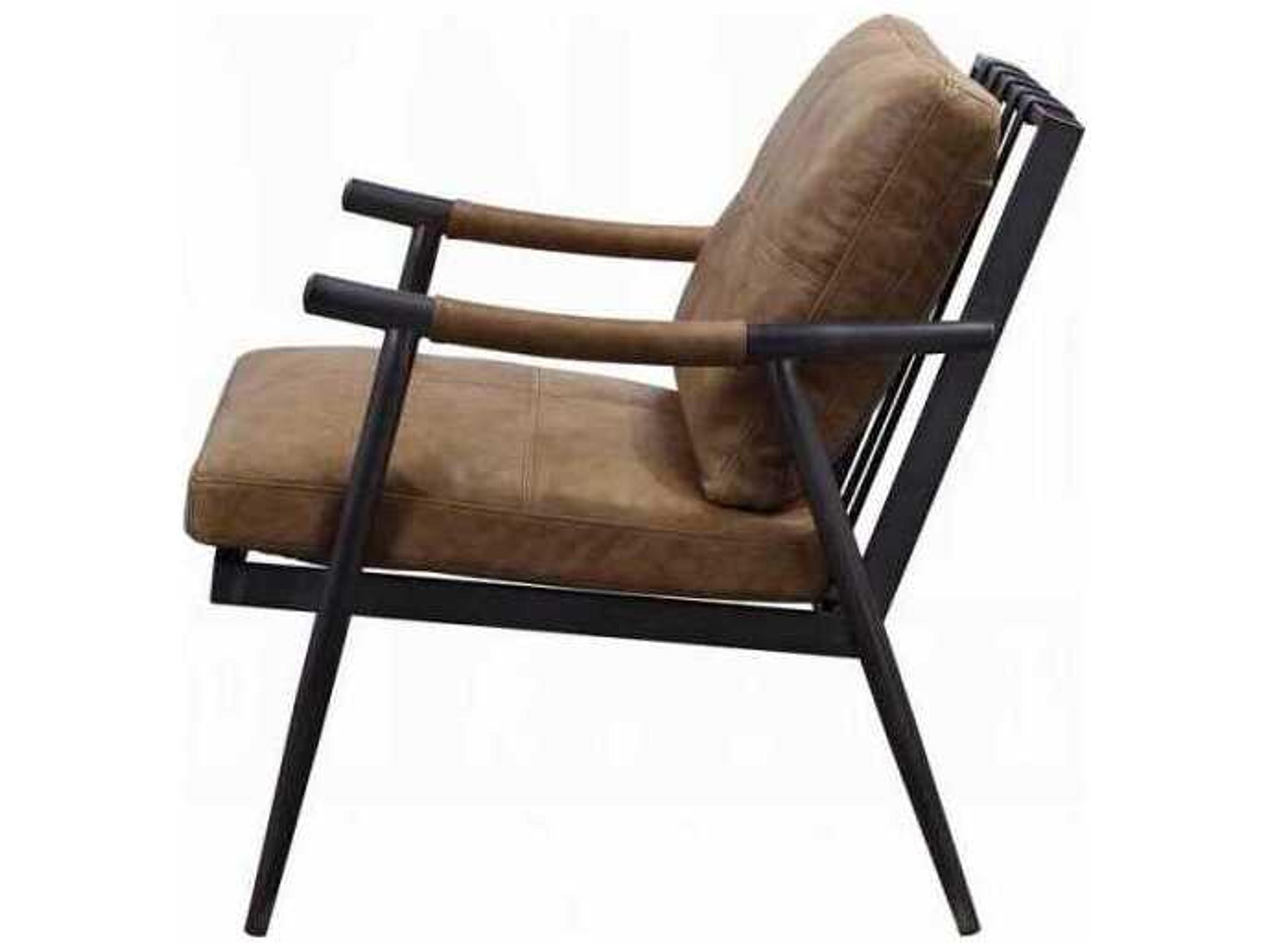 Acme Furniture Brown Leather Accent Chair