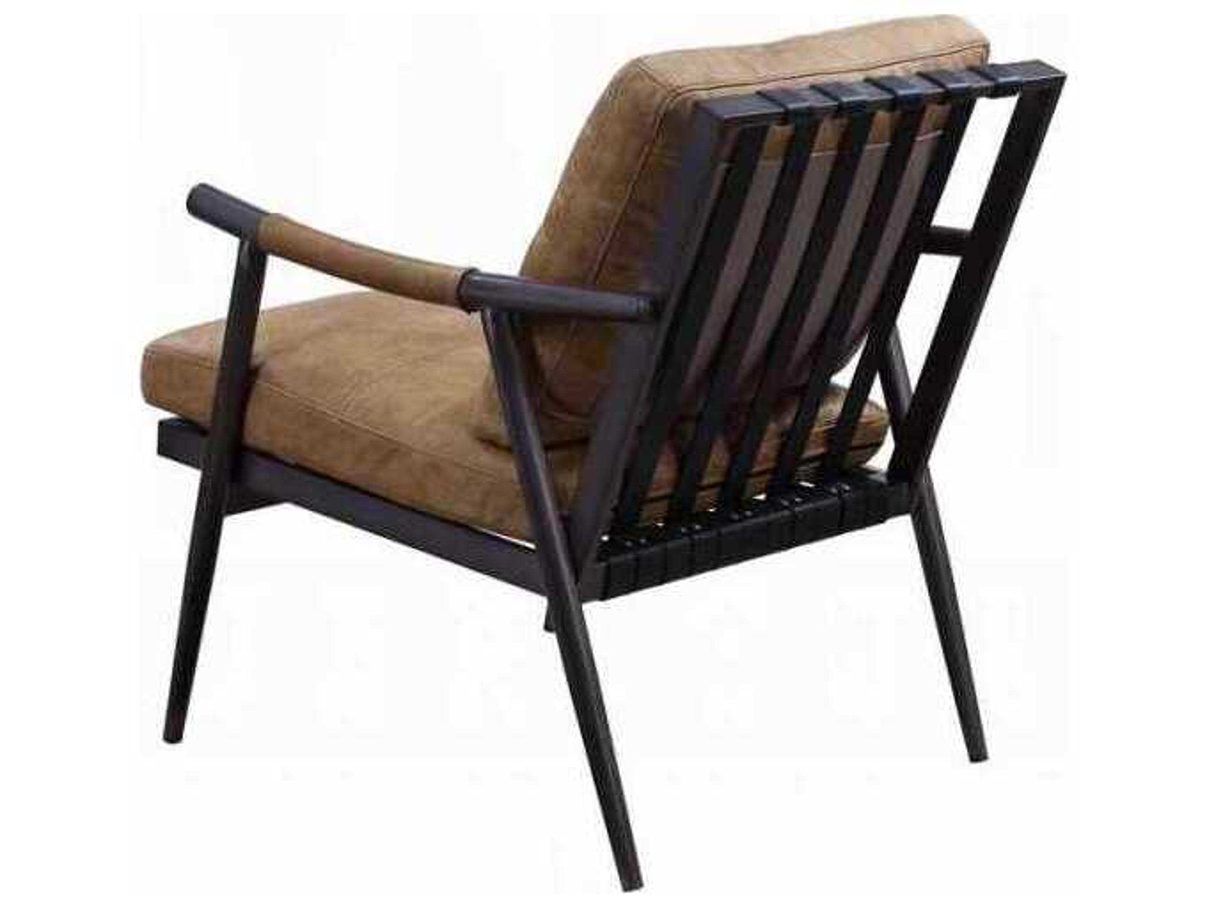 Acme Furniture Brown Leather Accent Chair