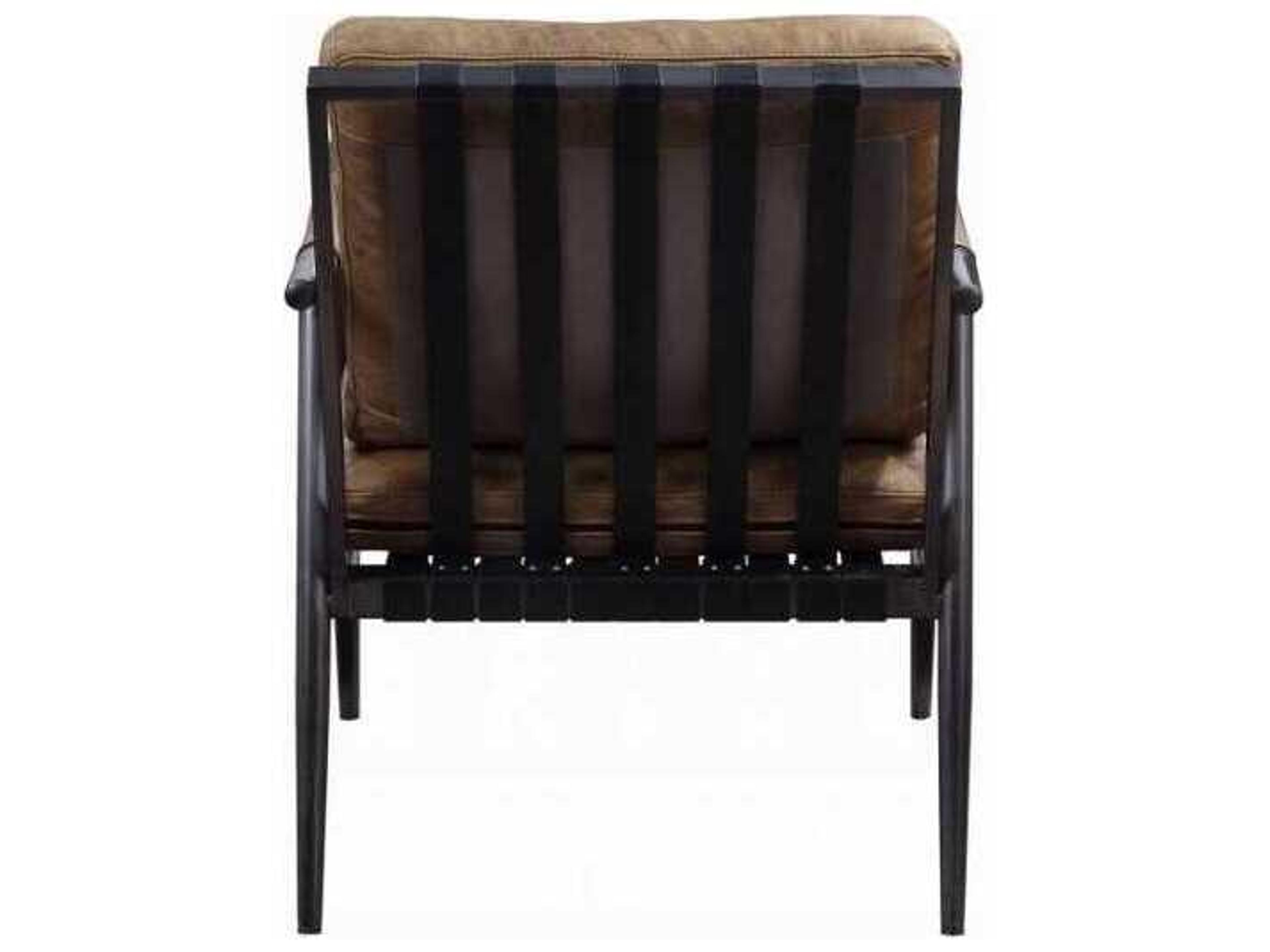 Acme Furniture Brown Leather Accent Chair